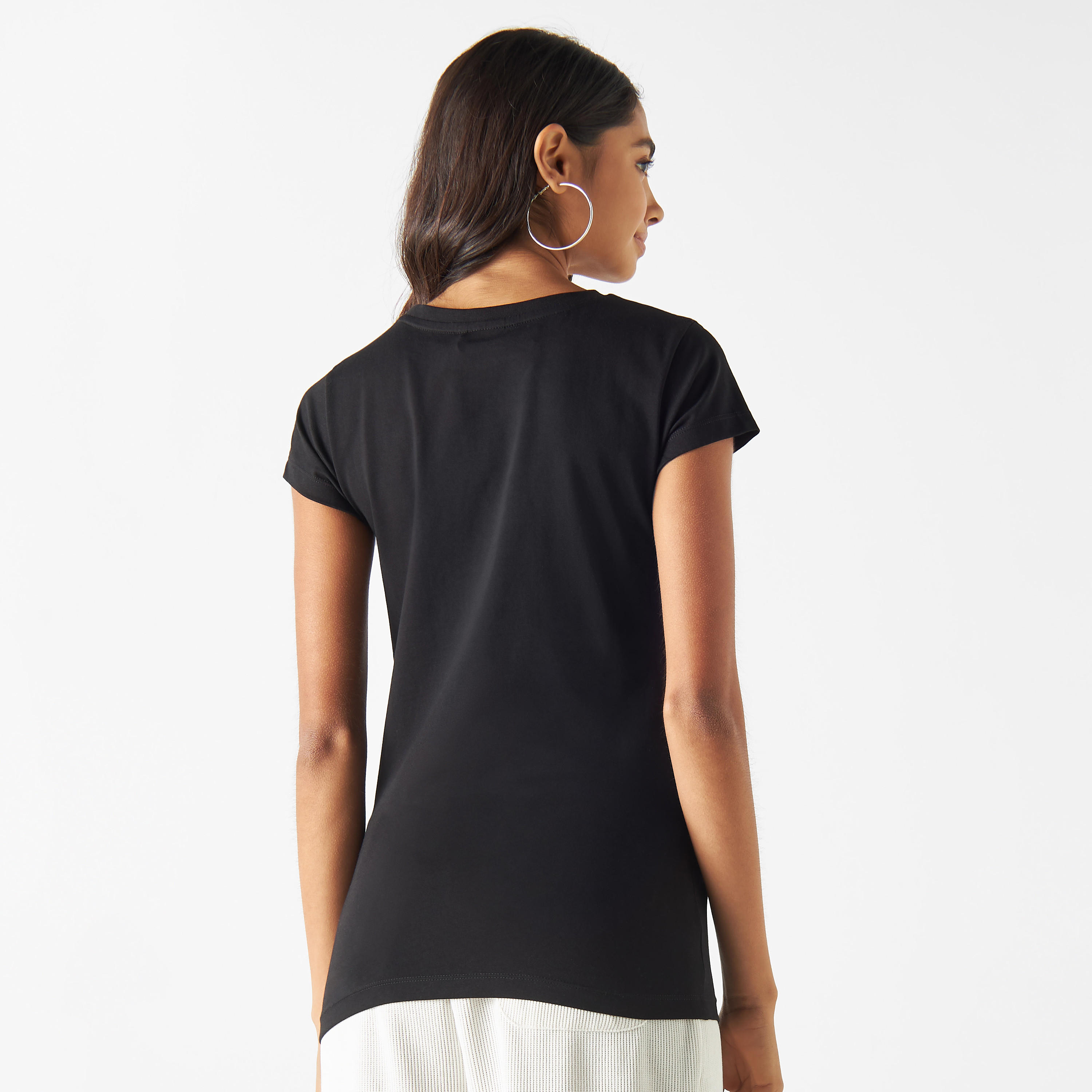 تيشيرت بأكمام قصيرة وطبعات ميكي ماوس-women-clothing-tshirts-image-2