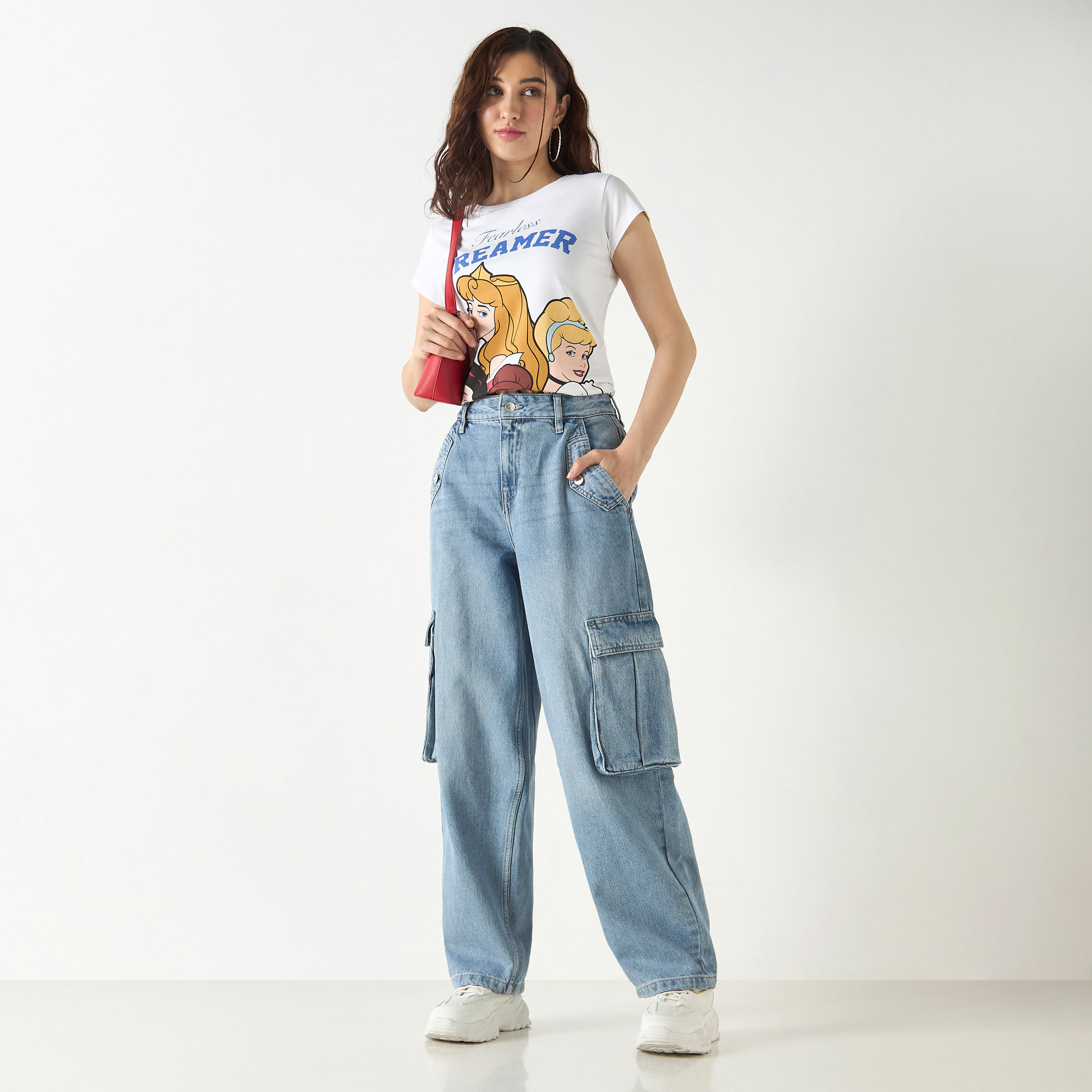 Disney Princess Print T-shirt-women-clothing-tshirts-image-2