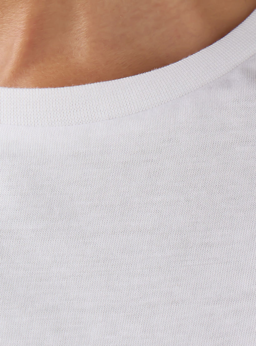 Snoopy Print Crew Neck T-shirt-women-clothing-tshirts-image-5