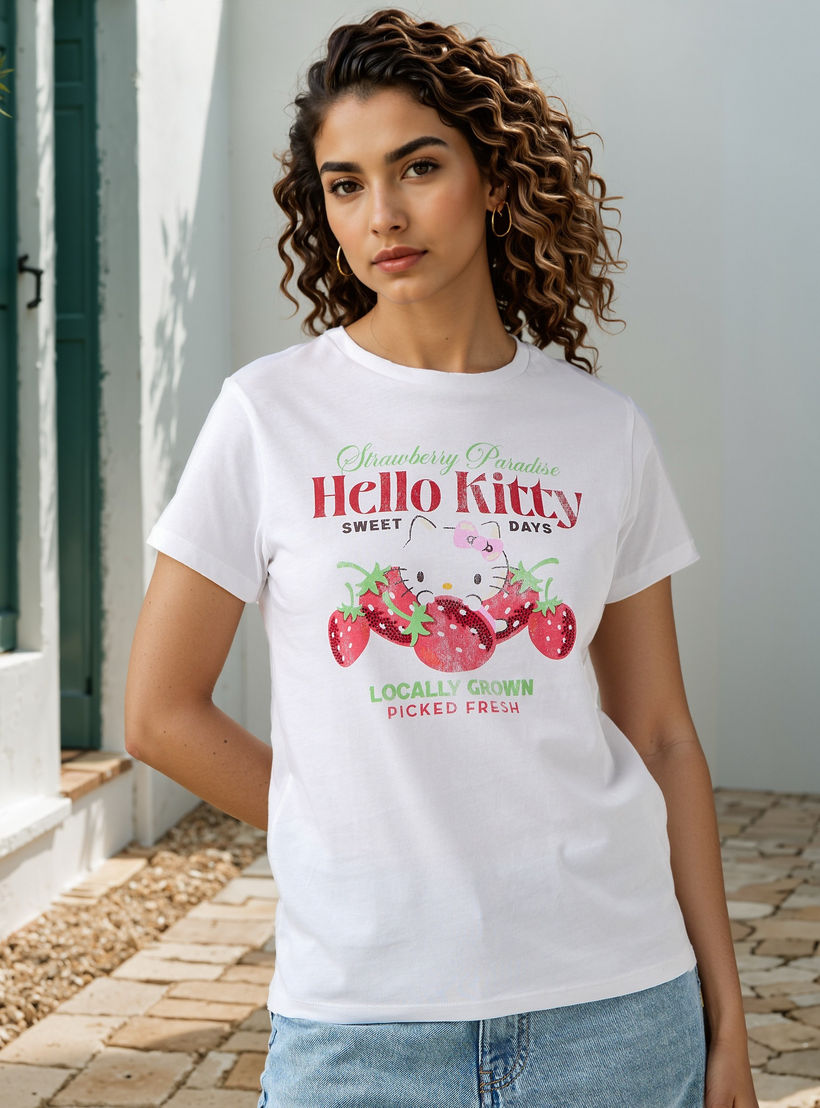 تيشيرت بياقة ضيقة وطبعات-women-clothing-tshirts-image-1