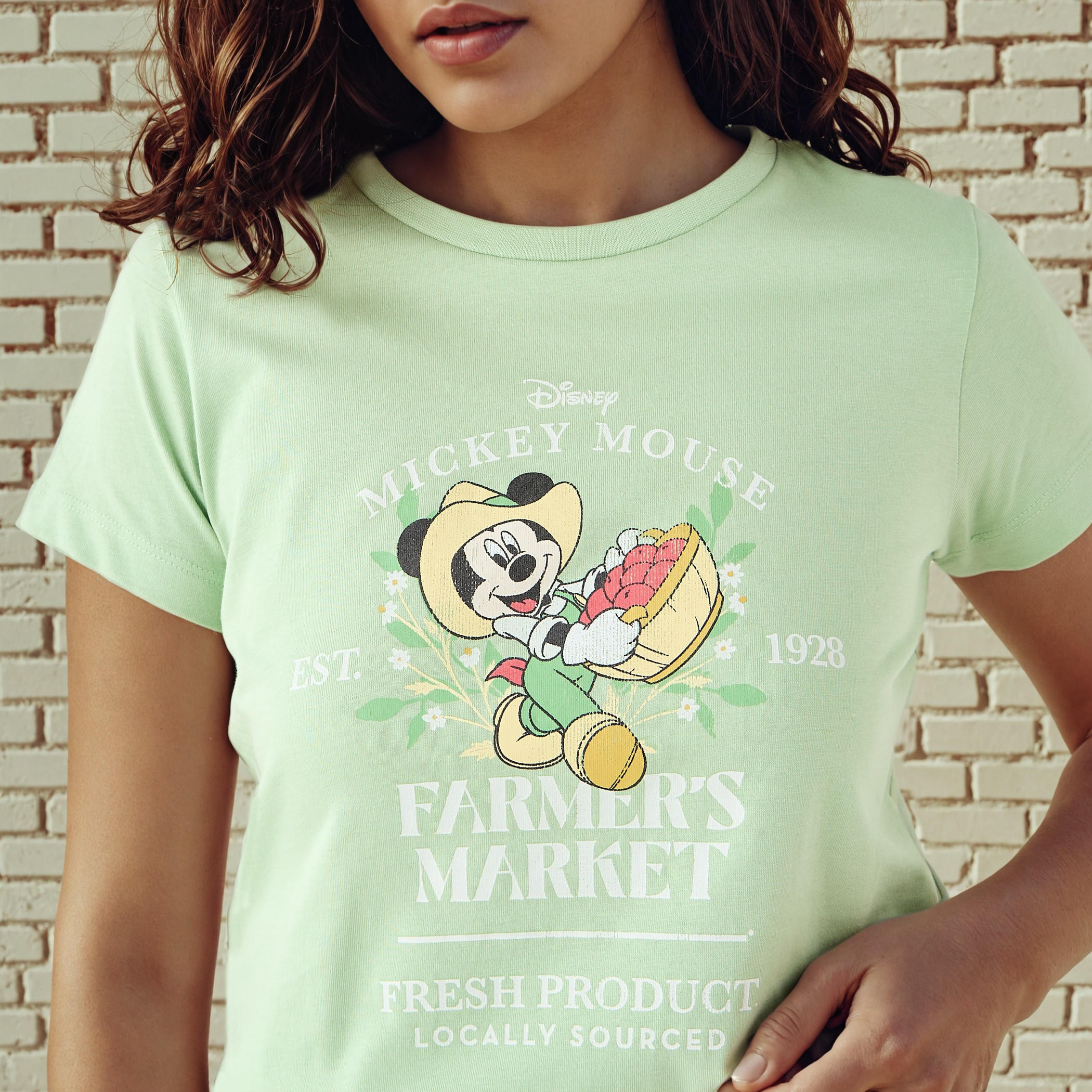 Mickey Mouse Print T-shirt-women-clothing-tshirts-image-3