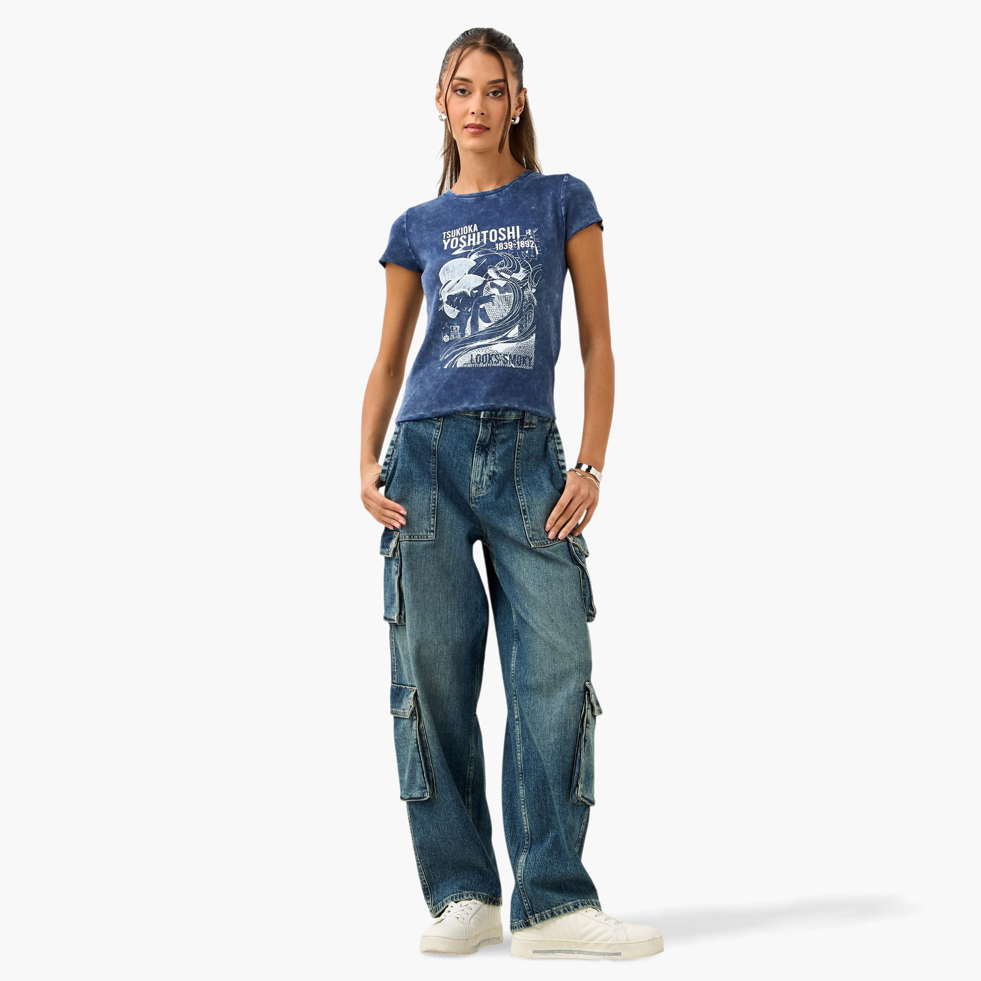 Tsukioka Yoshitoshi Print T-shirt-women-clothing-tshirts-image-2