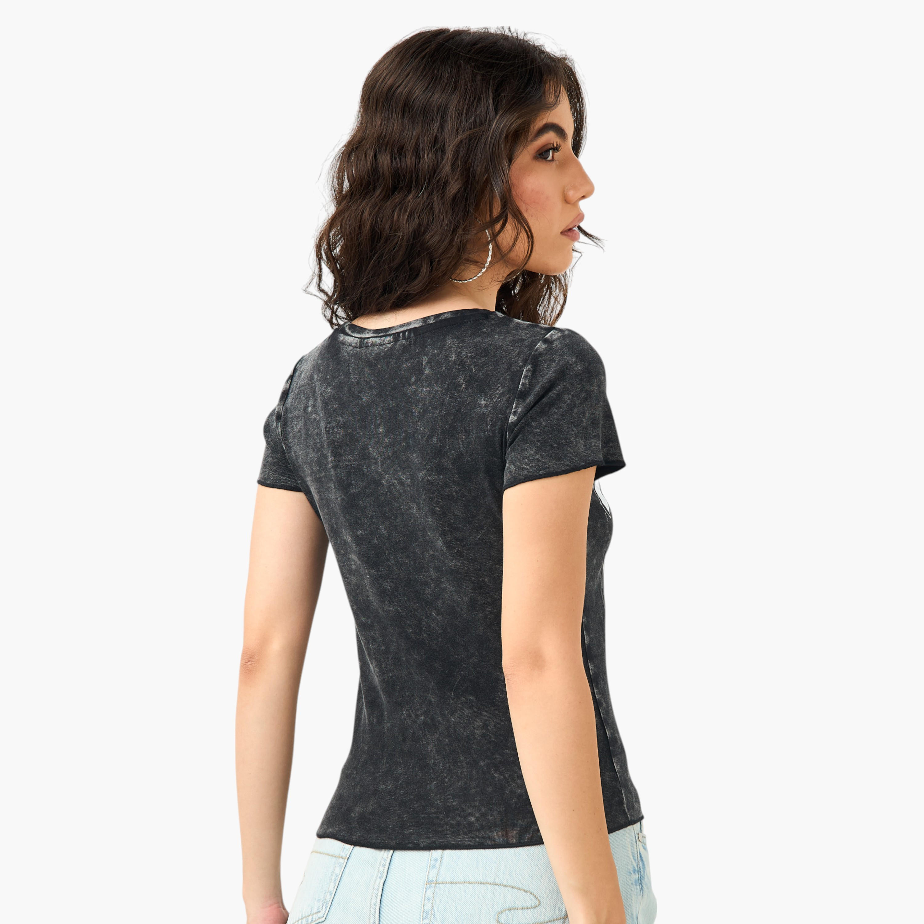 AC/DC Graphic Print T-shirt-women-clothing-tshirts-image-3