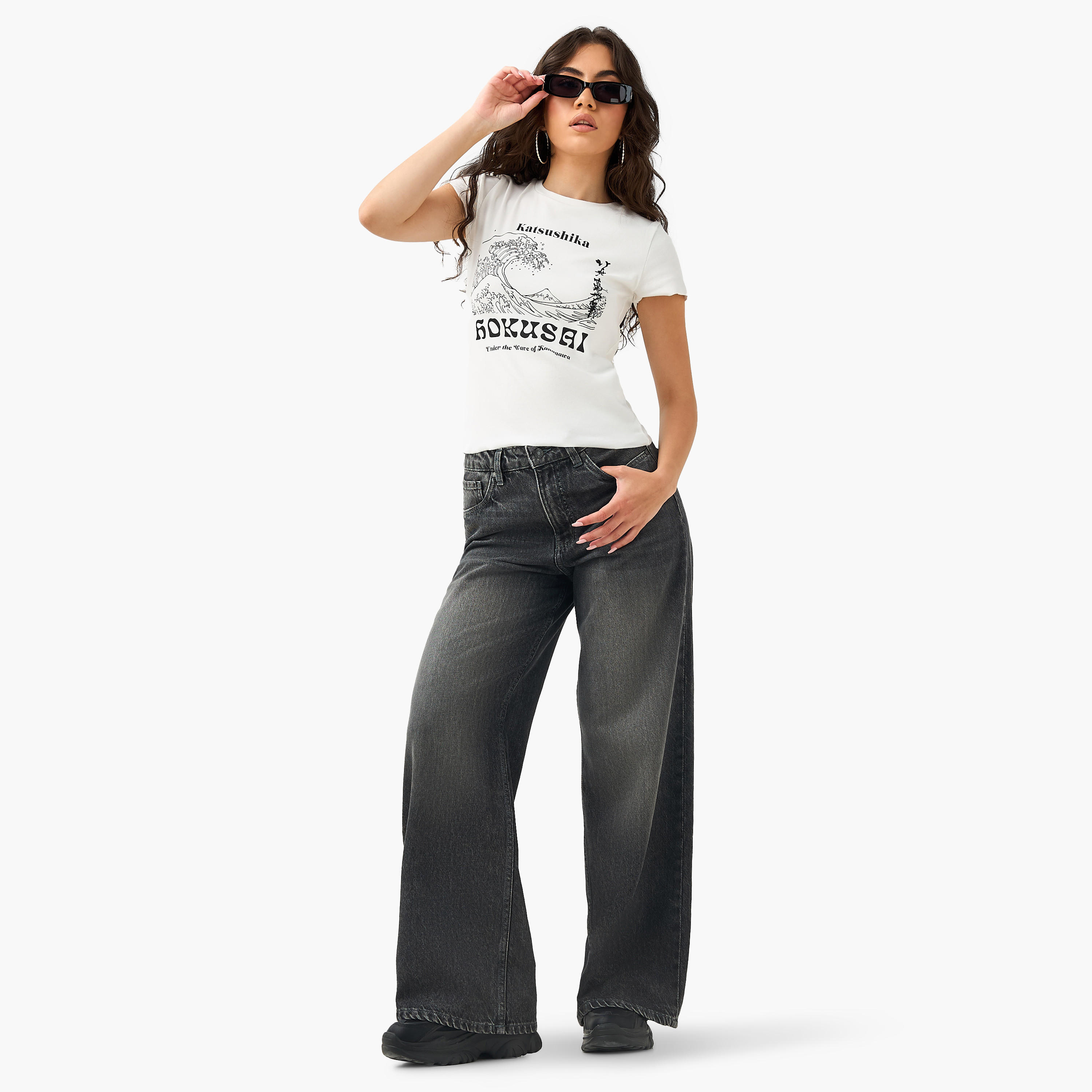 Katsushika Hokusai Print T-shirt-women-clothing-tshirts-image-2