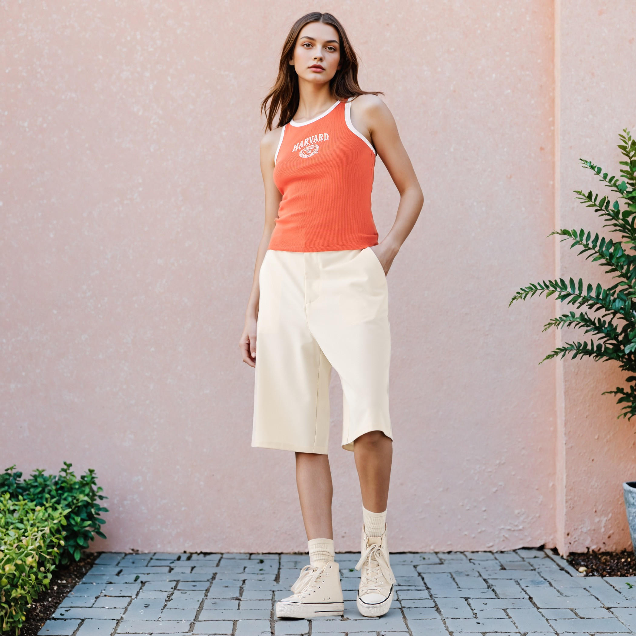 بلوزة تانك بدون أكمام وبياقة مستديرة وطبعات-women-clothing-tshirts-image-2