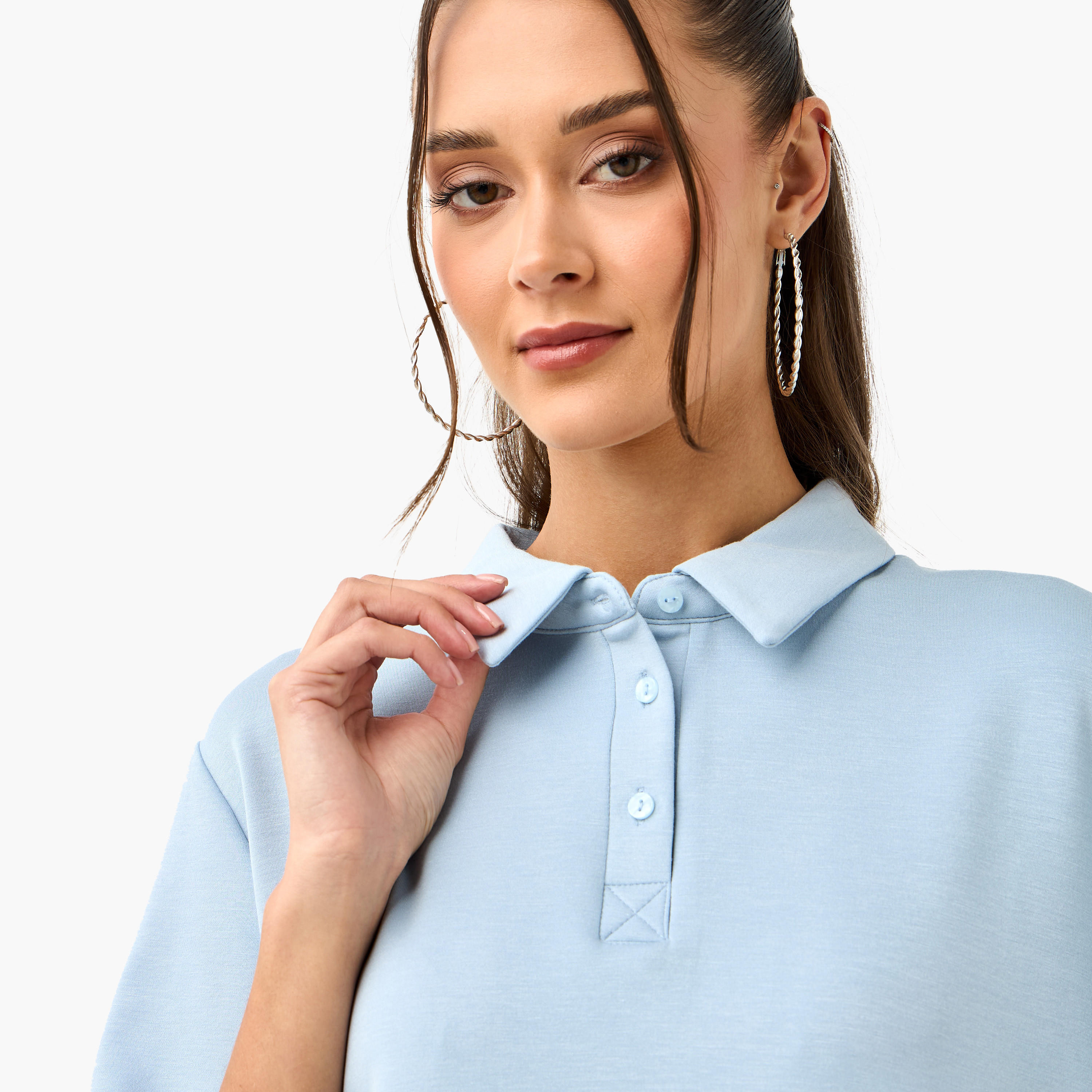 Minnie Mouse Print Polo T-shirt-women-clothing-tshirts-image-4