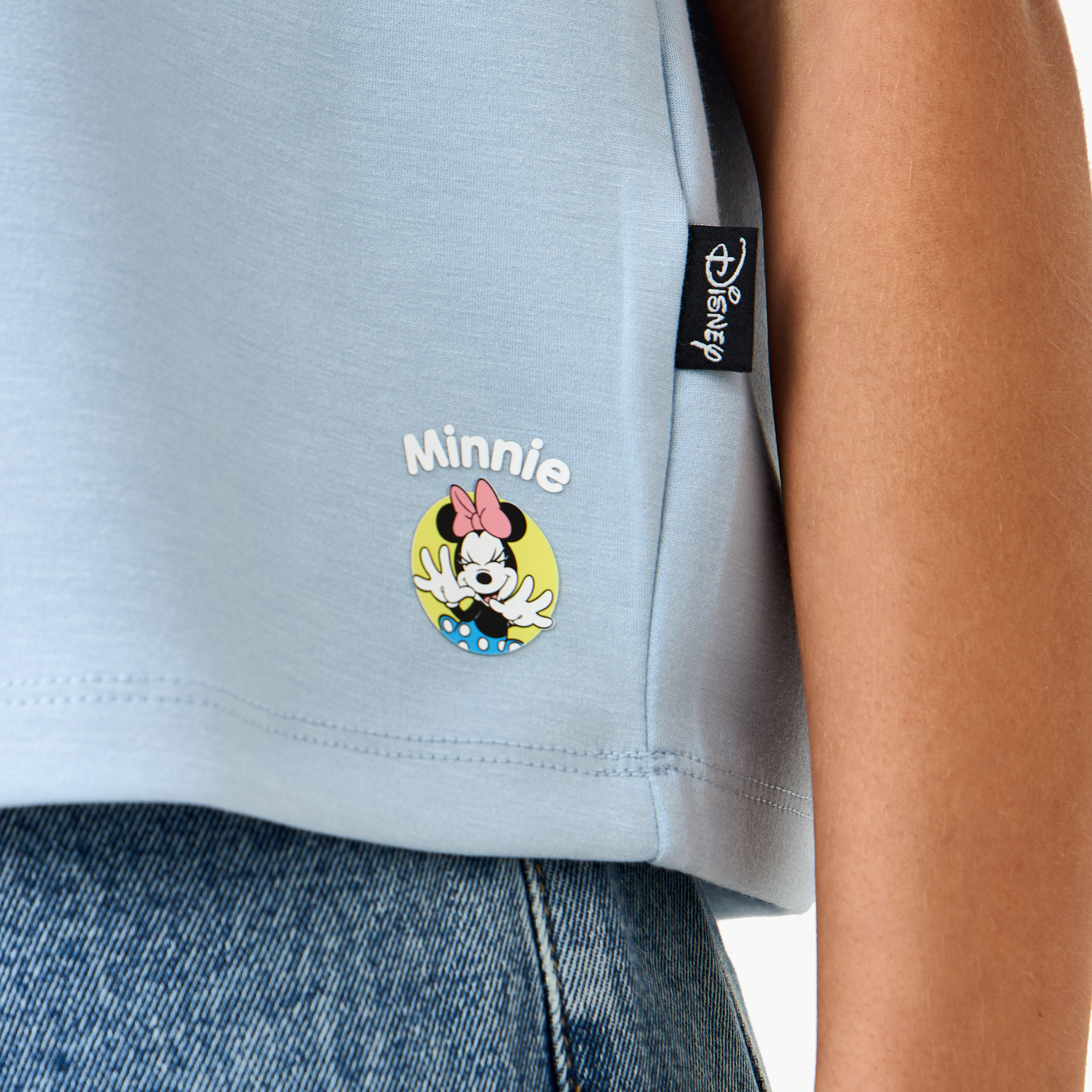 Minnie Mouse Print Polo T-shirt-women-clothing-tshirts-image-5