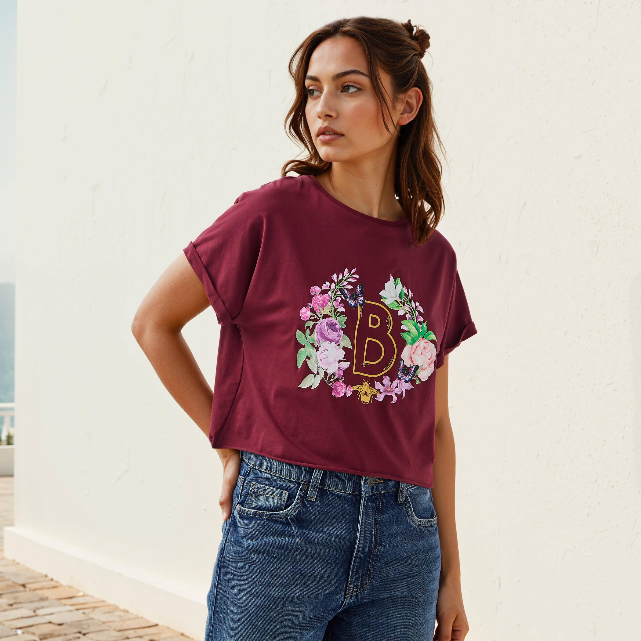 تي شيرت باربي قصير-women-clothing-tshirts-image-5