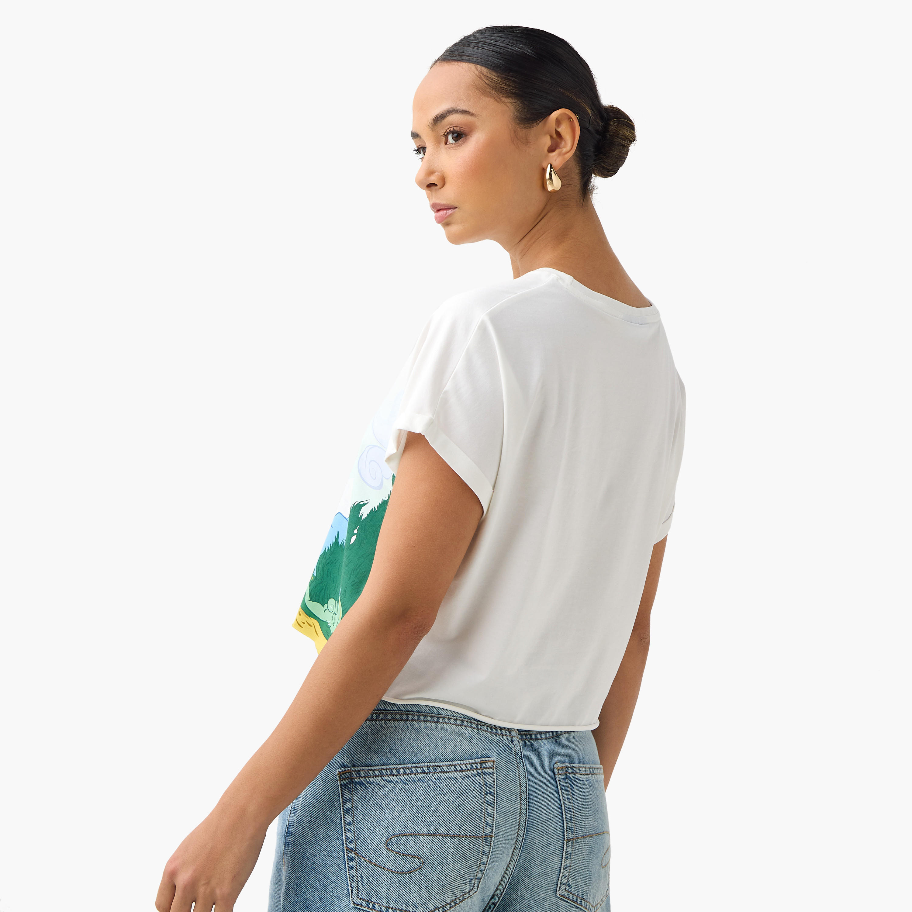 تيشيرت قصير بطبعات فينسنت وأكمام ممتدة-women-clothing-tshirts-image-3