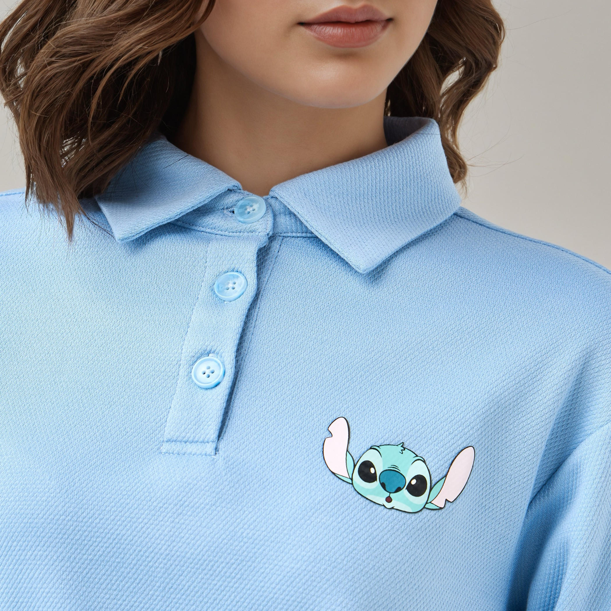 Stitch Print Sweatshirt with Collar-women-winterwear-hoodiesandsweatshirts-sweatshirts-image-5