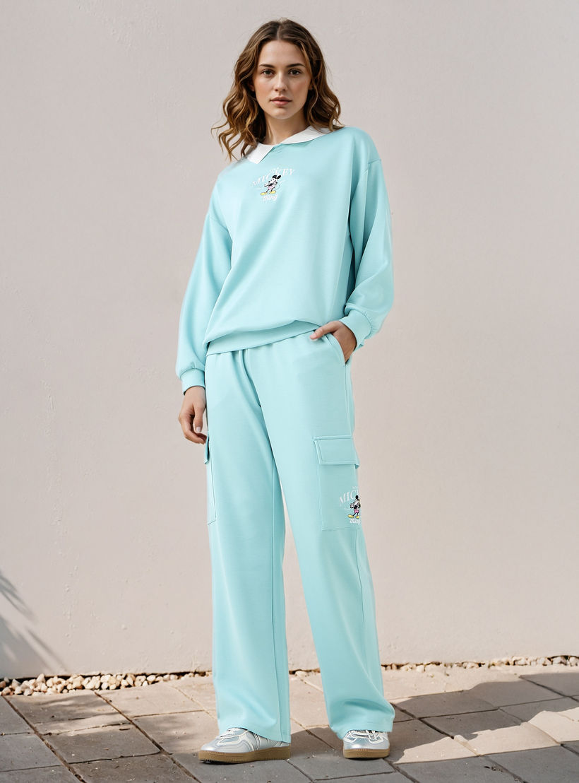 سويت شيرت بياقة وتطريز ميكي ماوس-women-winterwear-hoodiesandsweatshirts-sweatshirts-image-4