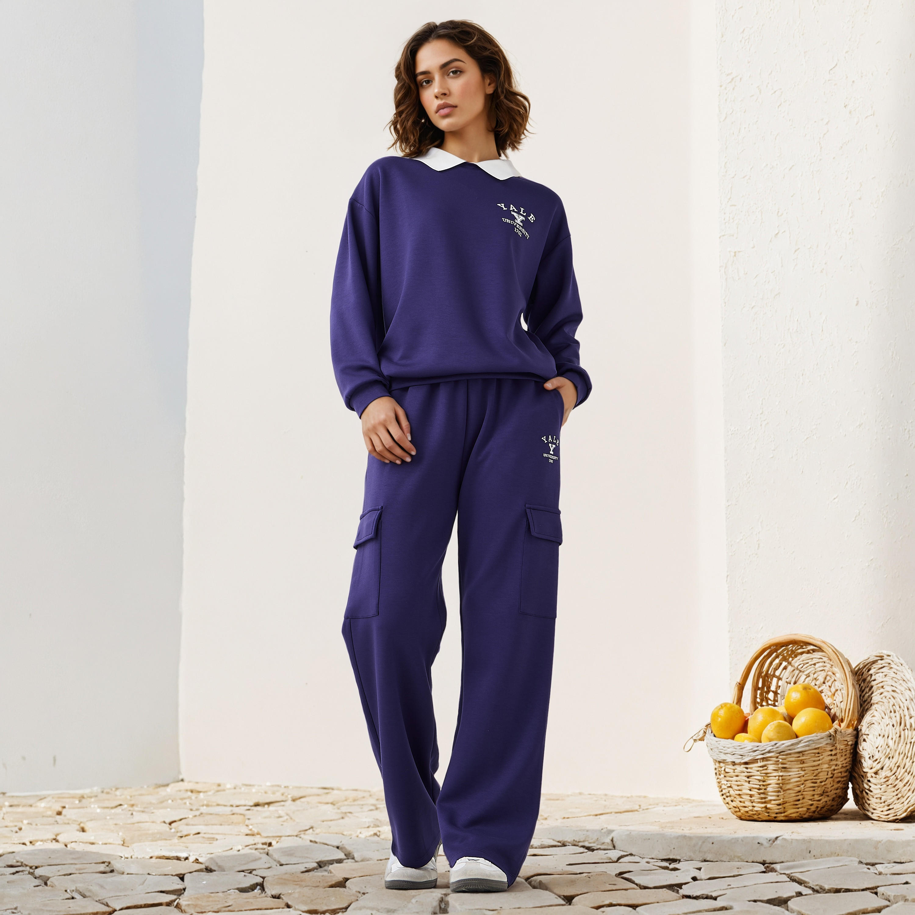 بنطلون كارجو رياضي بحزام خصر وطبعات-women-clothing-bottoms-joggers-image-4