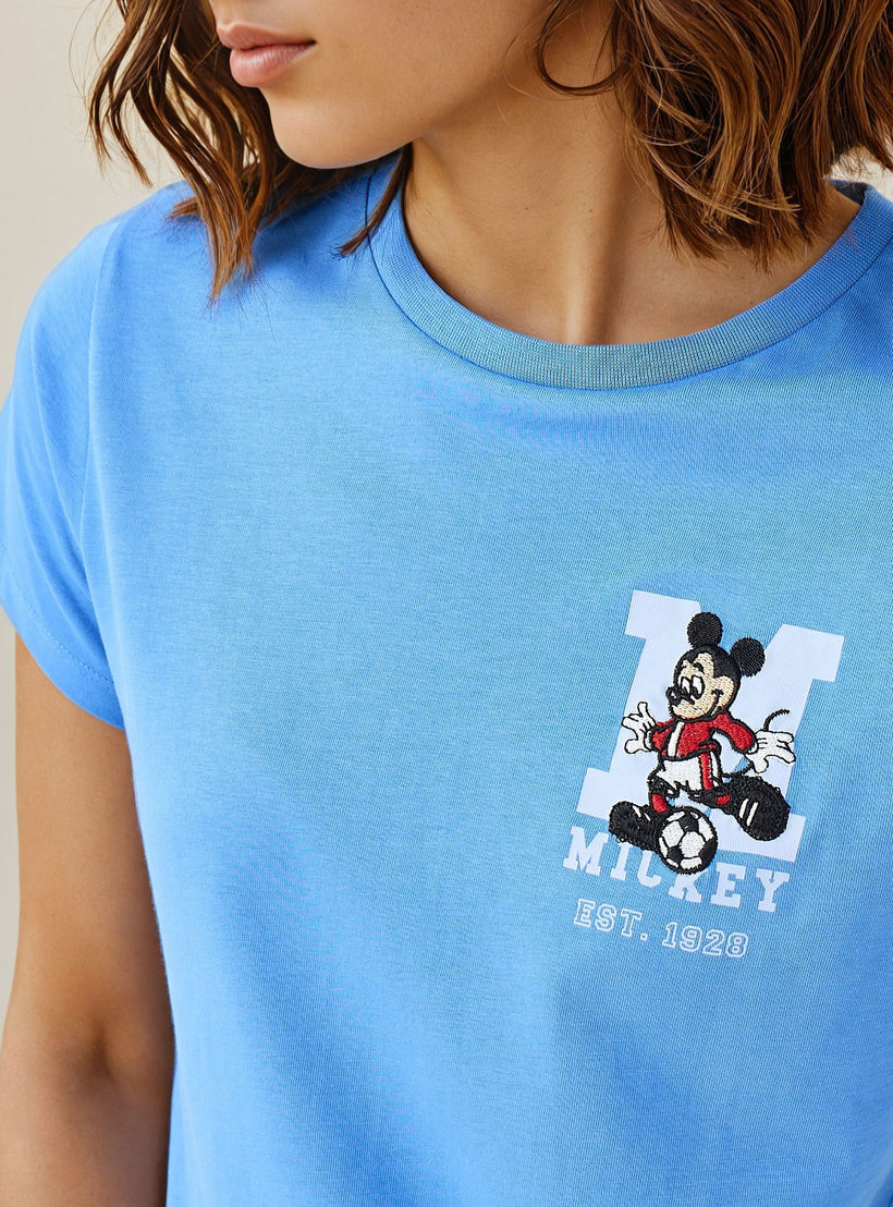 تيشيرت بتطريز ميكي ماوس-women-clothing-tshirts-image-2