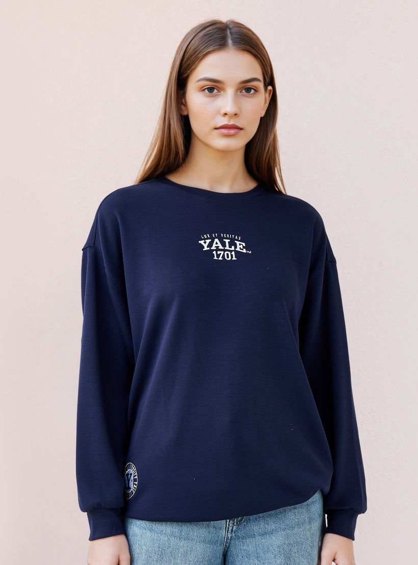 Yale Embroidered Sweatshirt-women-winterwear-hoodiesandsweatshirts-sweatshirts-image-3