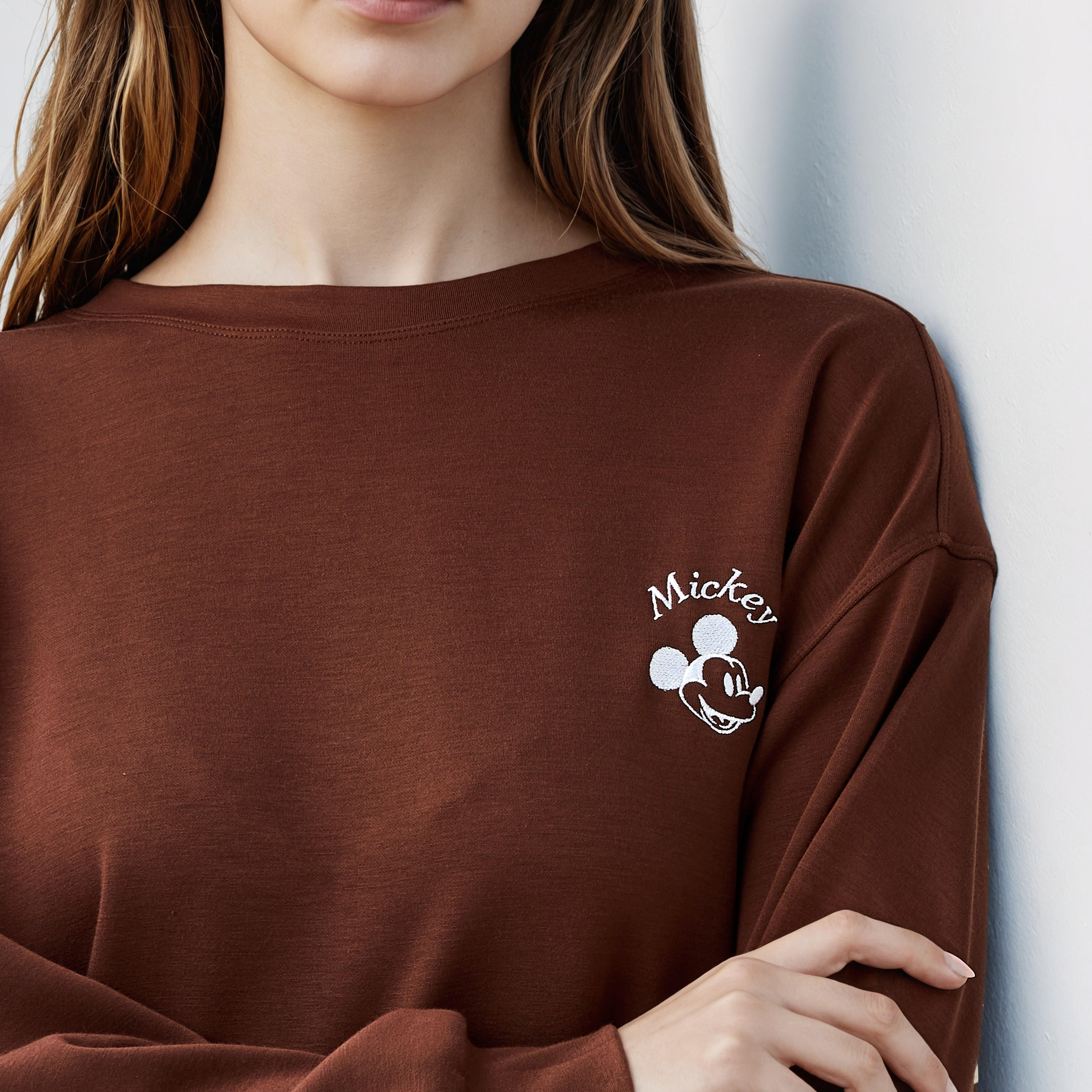 سويت شيرت بتطريز ميكي ماوس-women-winterwear-hoodiesandsweatshirts-sweatshirts-image-1