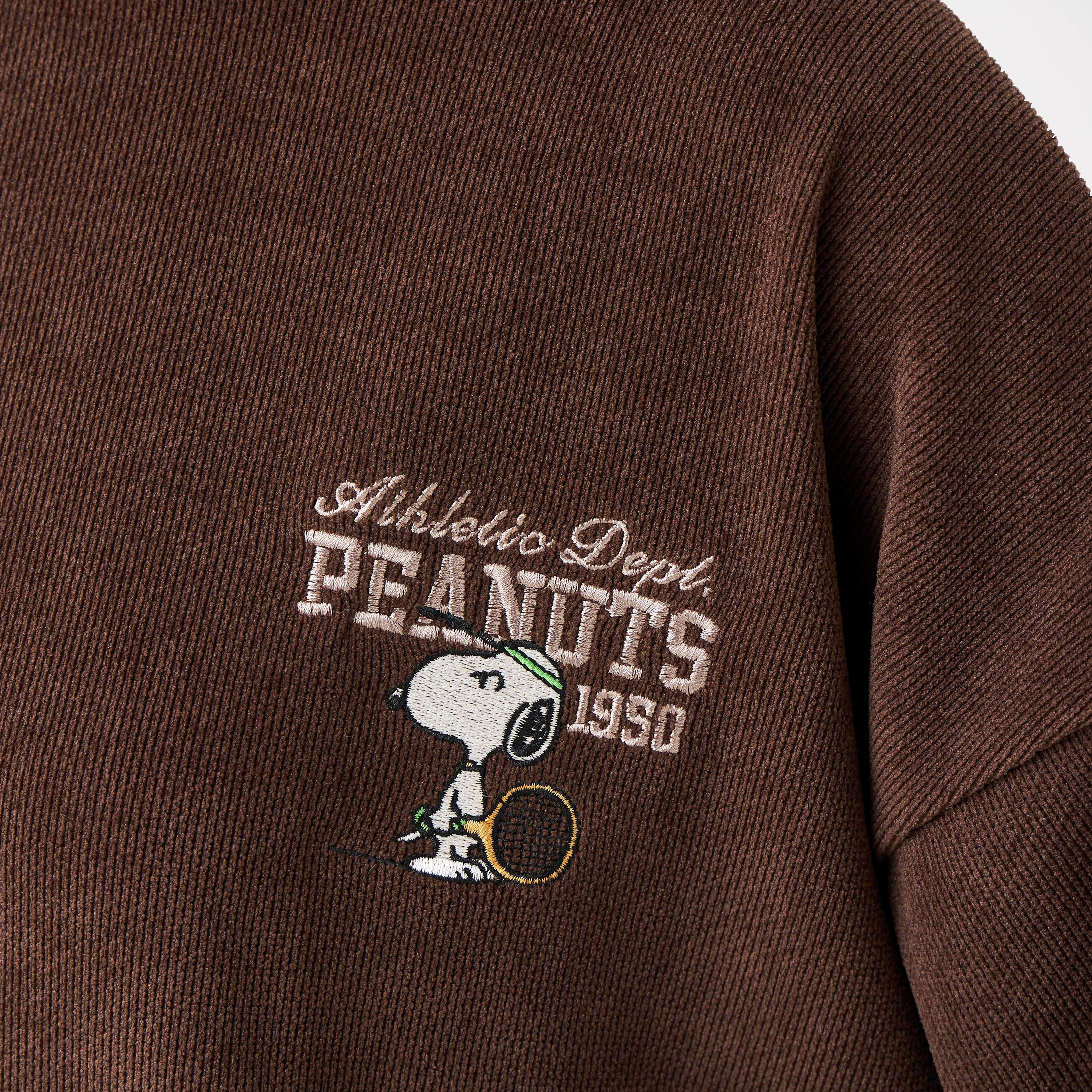 Peanuts Sweatshirt with Drop Shoulder-women-winterwear-hoodiesandsweatshirts-sweatshirts-image-4