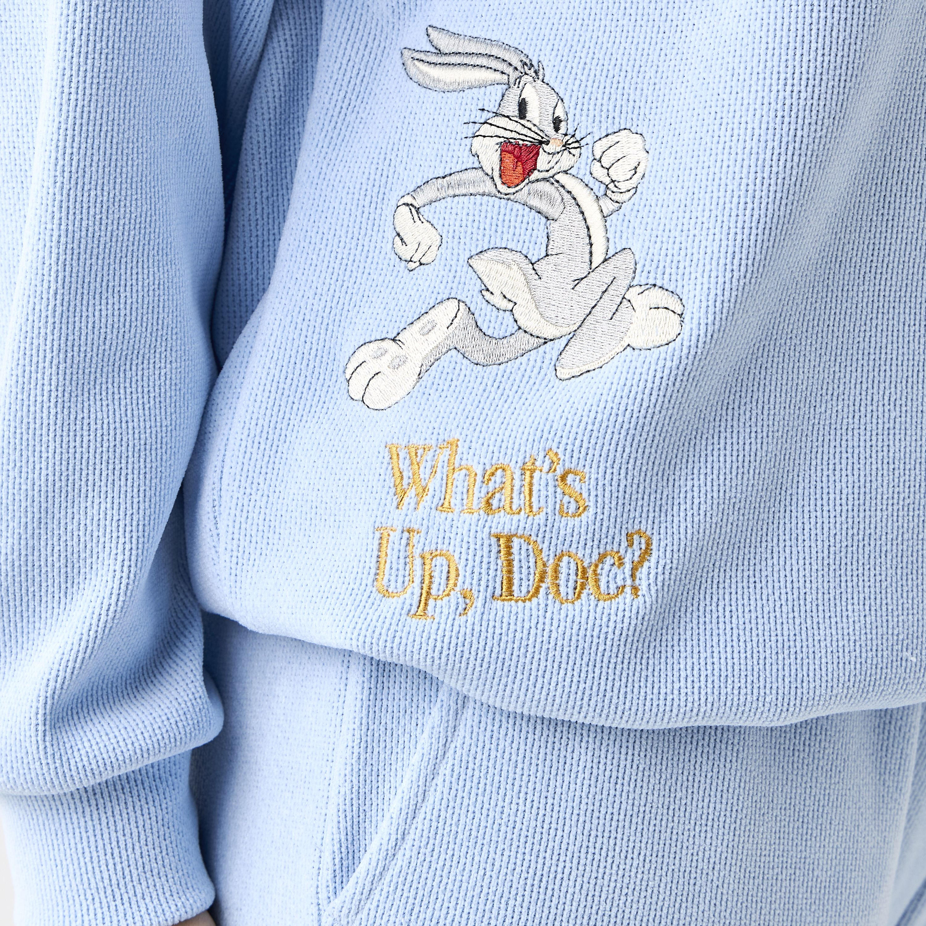 Bugs Bunny Sweatshirt with Drop Shoulder-women-winterwear-hoodiesandsweatshirts-sweatshirts-image-3