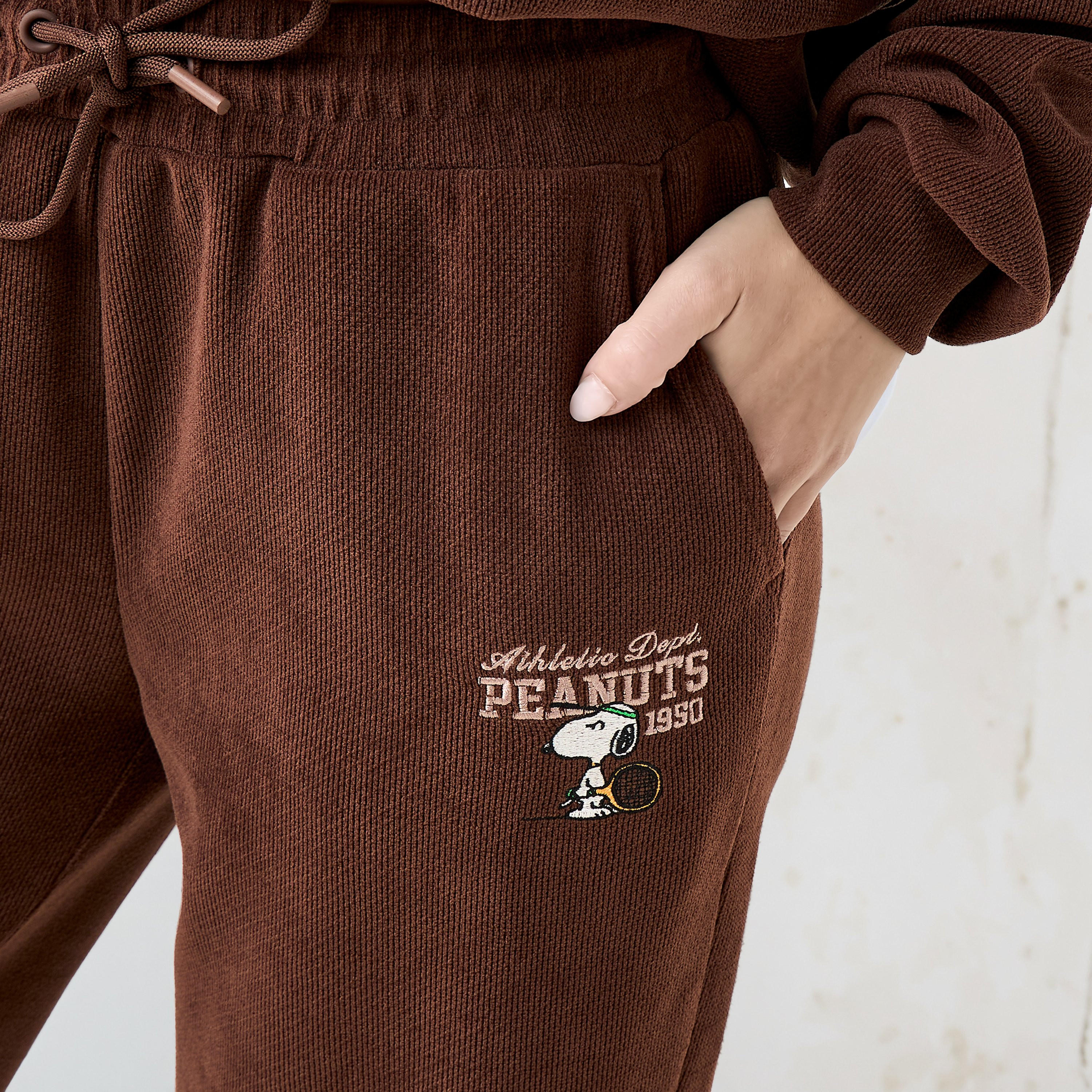 Snoopy Straight Fit Track Pants-women-clothing-bottoms-trousers-image-4