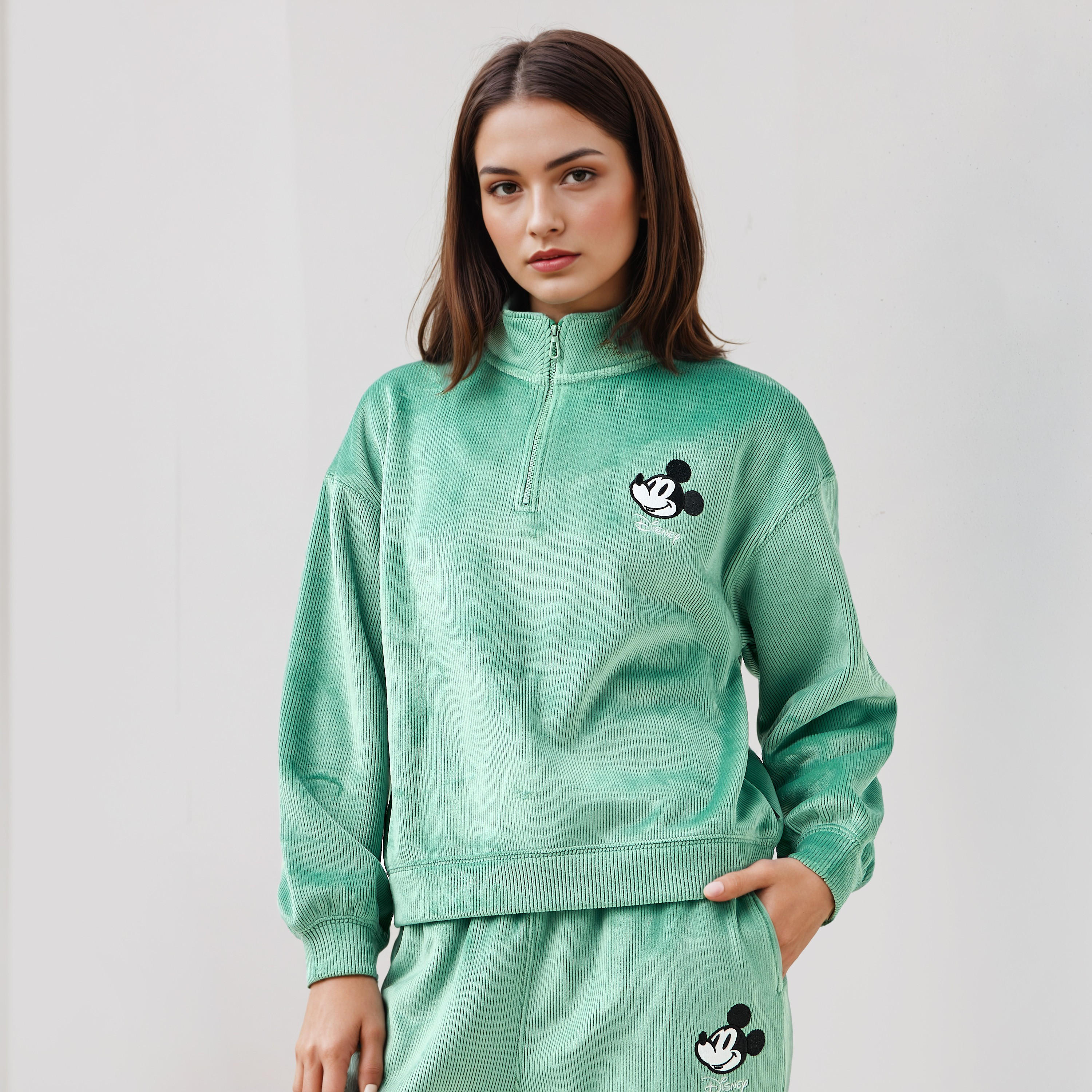Mickey Mouse Embroidered Sweatshirt-women-winterwear-hoodiesandsweatshirts-sweatshirts-image-1