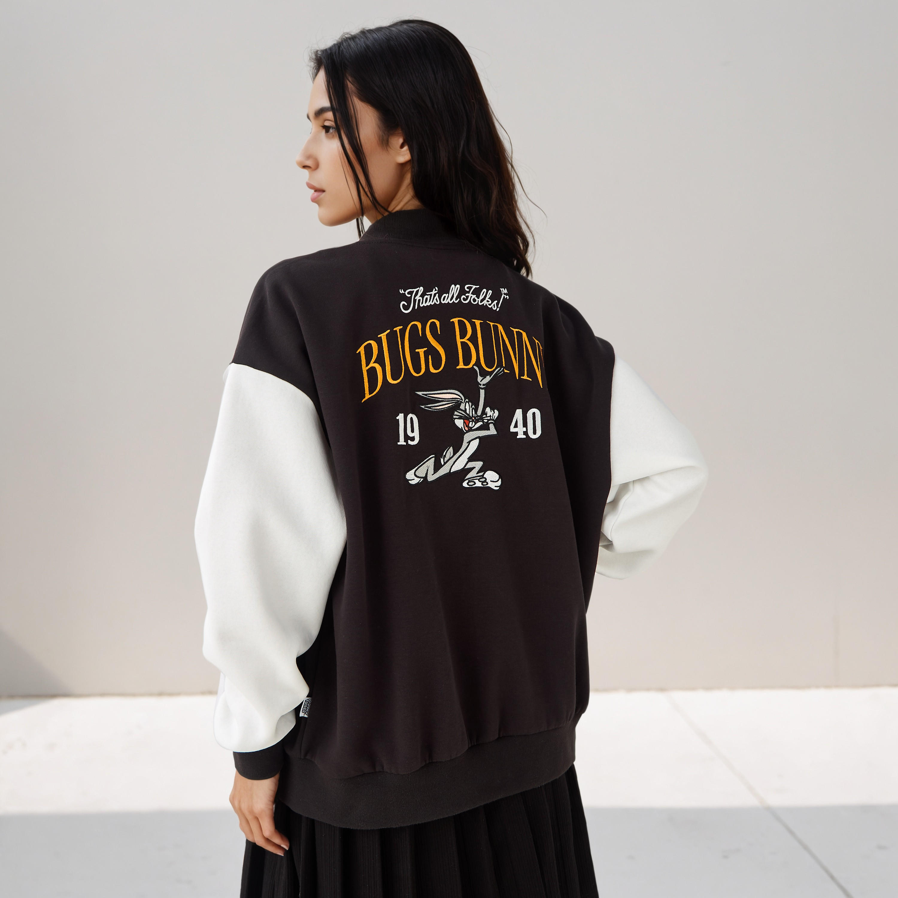 Bugs Bunny Varsity Jacket-women-winterwear-coatsandjackets-jackets-image-1