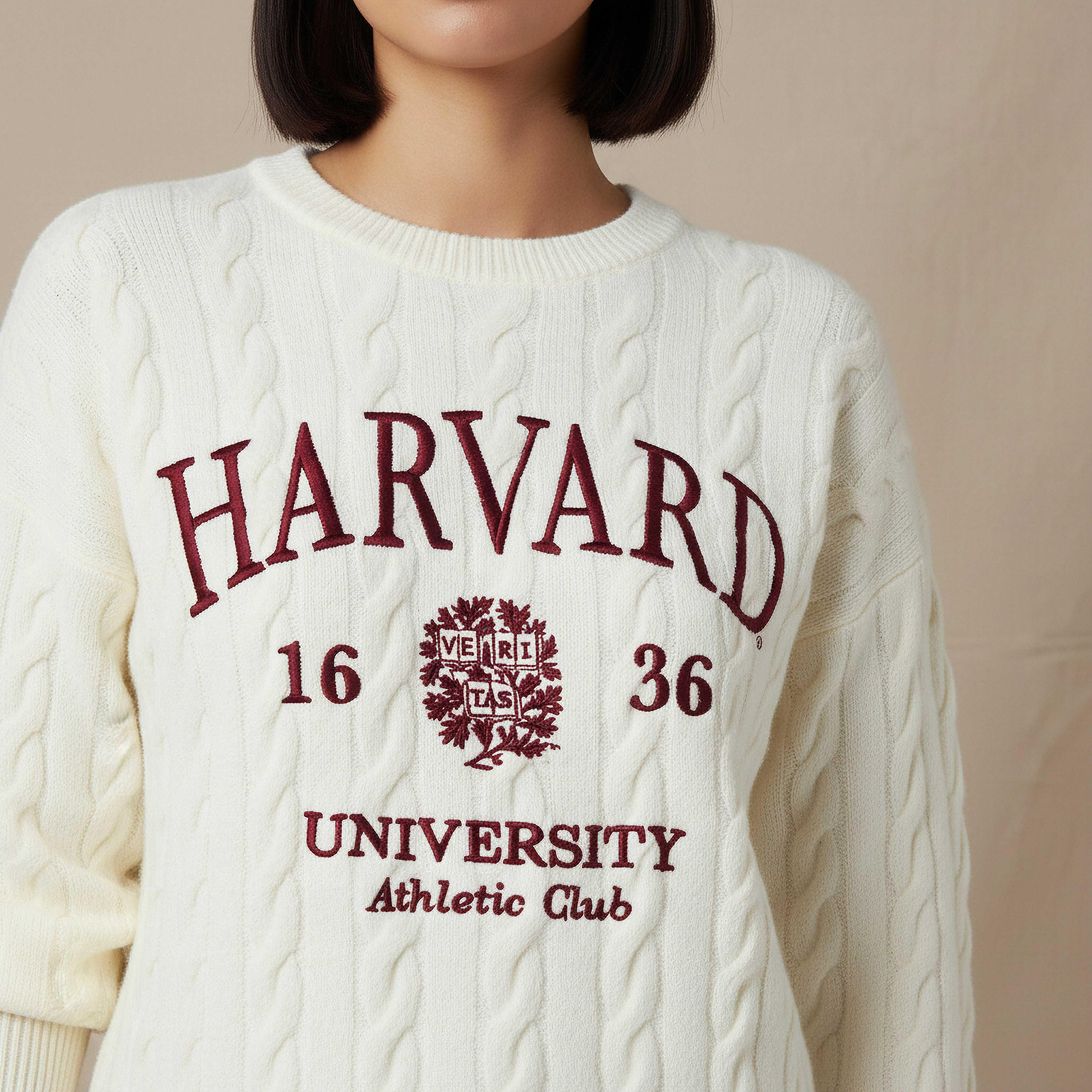 سويتر جامعة هارفارد برقبة دائرية-women-clothing-cardigansandjumpers-jumpers-image-2