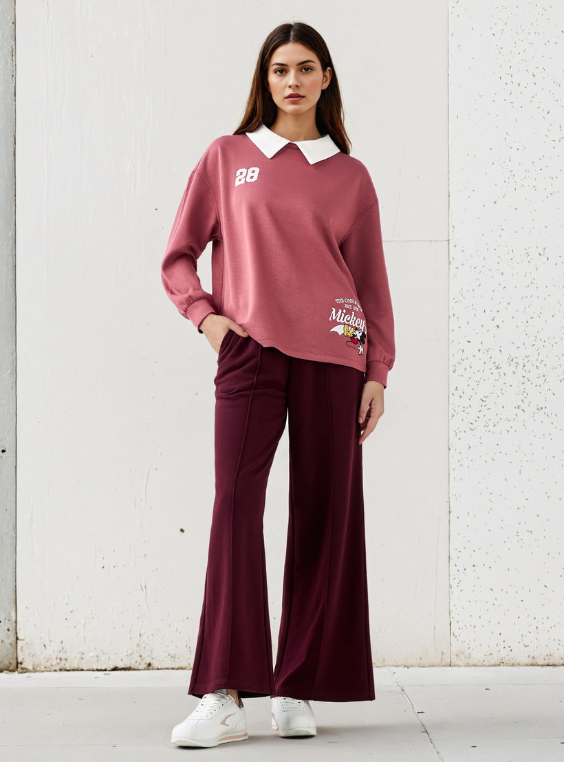 سويت شيرت بياقة مغايرة وطبعات ميكي ماوس-women-winterwear-hoodiesandsweatshirts-sweatshirts-image-4
