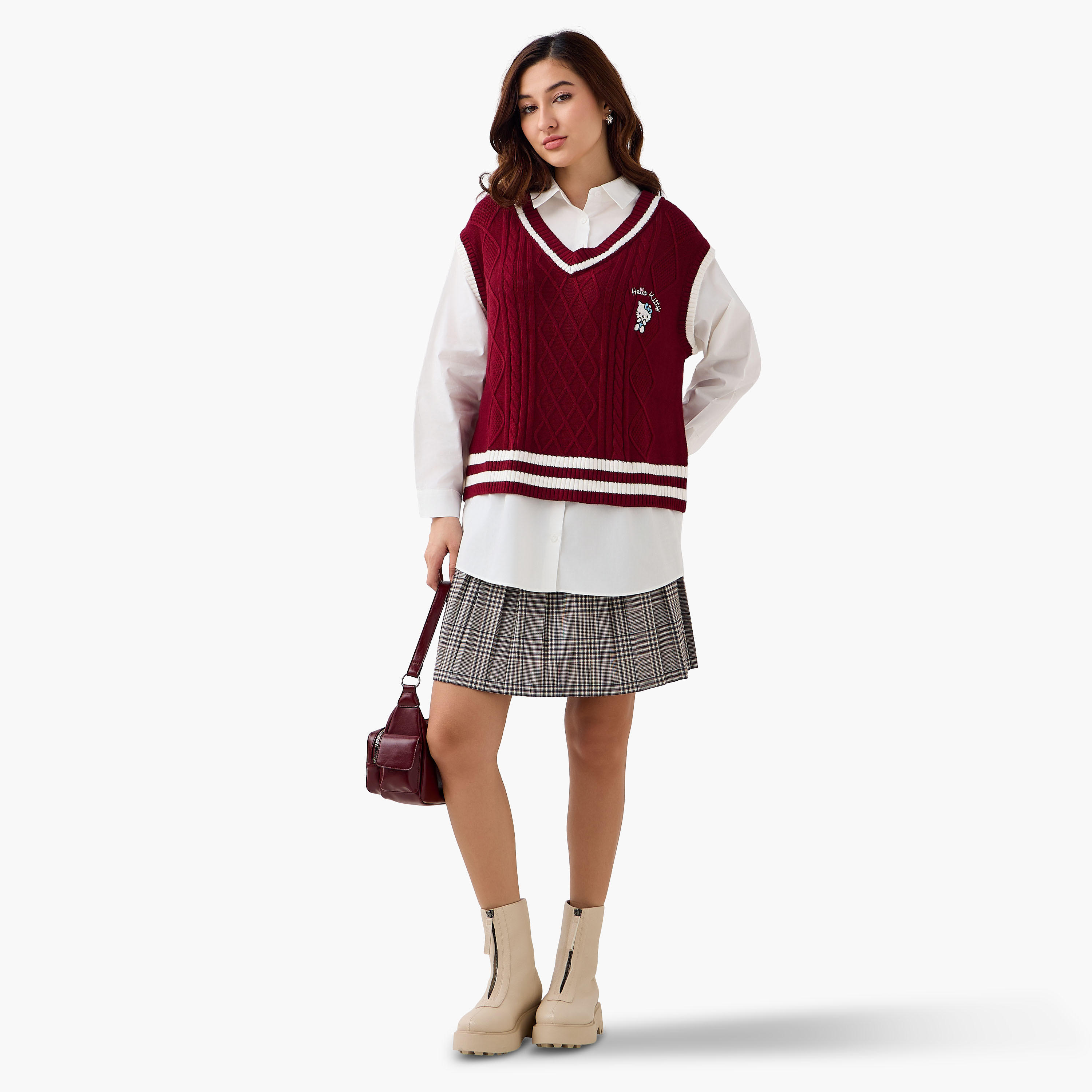 كنزة برقبة V وبتطريز هالو كيتي-women-clothing-cardigansandjumpers-jumpers-image-4