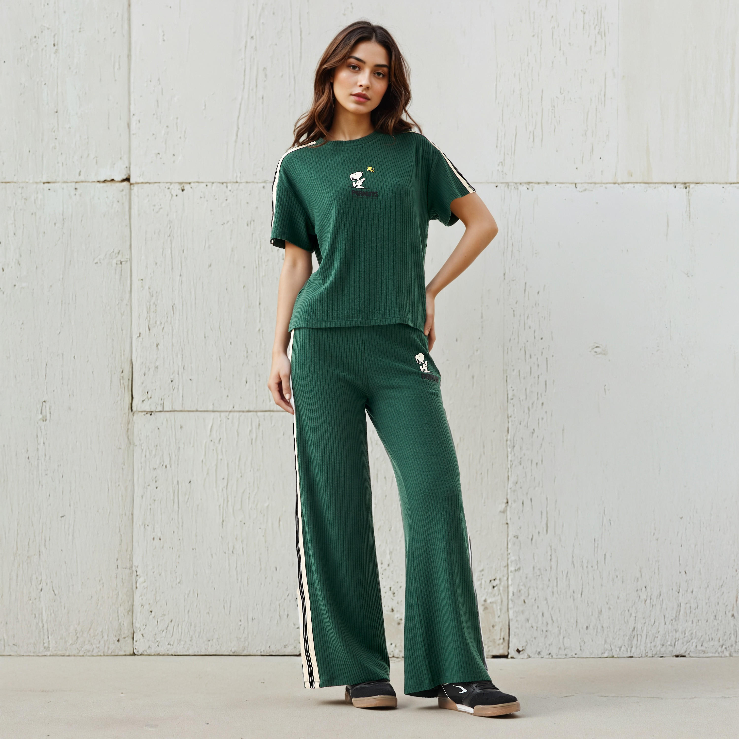 Peanut Applique Relaxed Fit Pants-women-clothing-bottoms-trousers-image-2