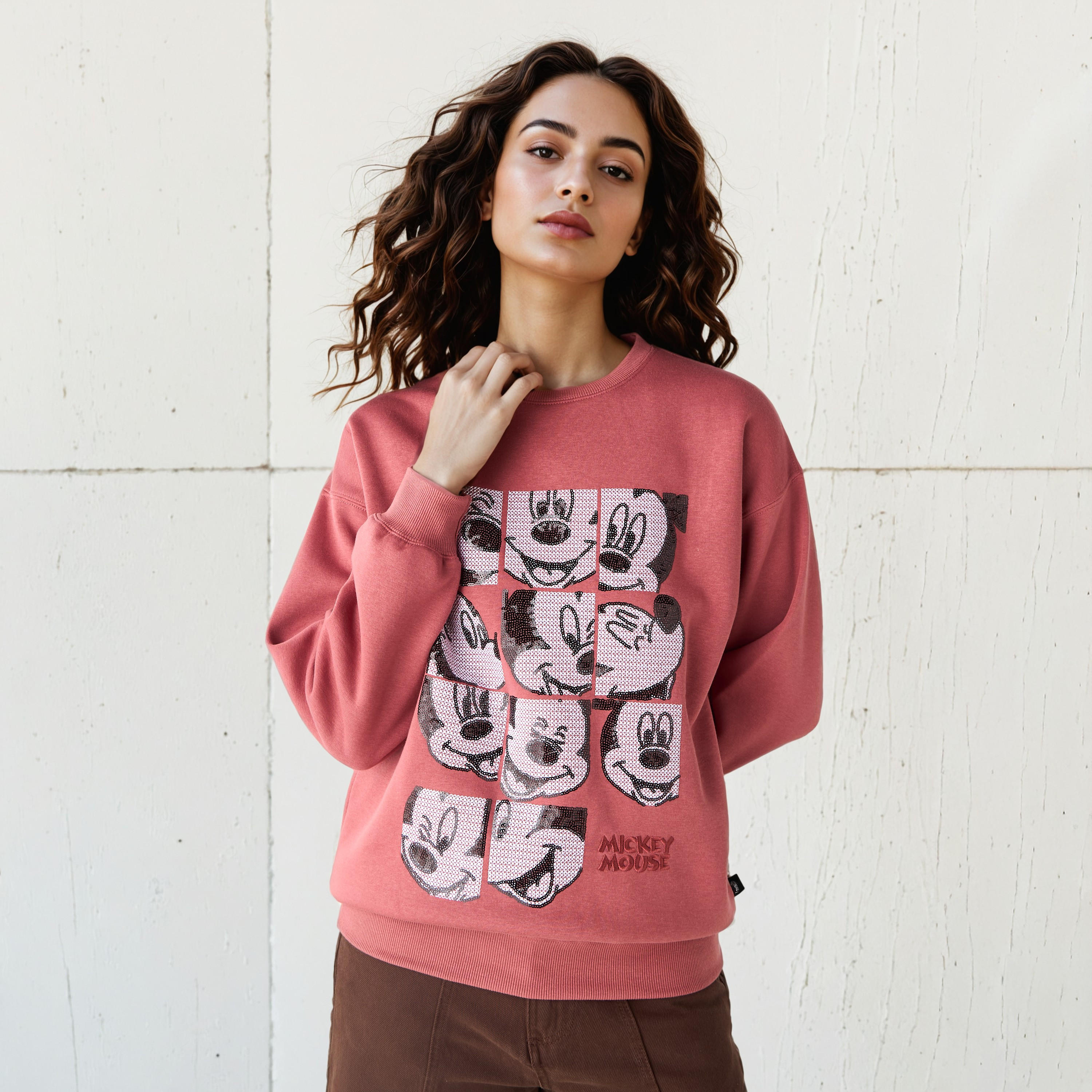 Mickey Mouse Embellished Sweatshirt-women-winterwear-hoodiesandsweatshirts-sweatshirts-image-1
