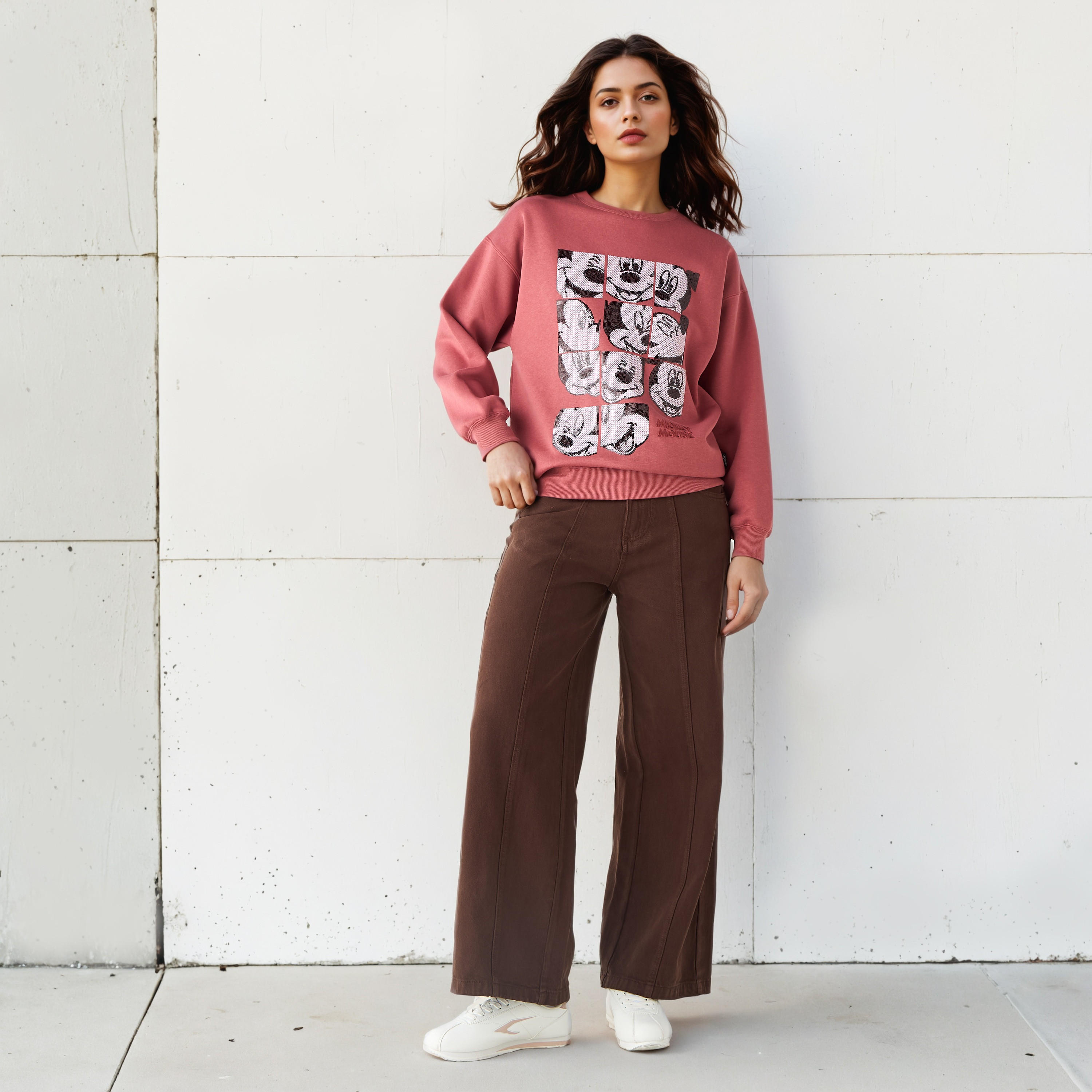 Mickey Mouse Embellished Sweatshirt-women-winterwear-hoodiesandsweatshirts-sweatshirts-image-2