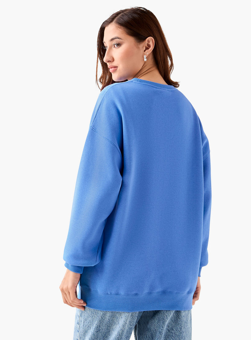 Snoopy Sweatshirt with Drop Shoulder-women-winterwear-hoodiesandsweatshirts-sweatshirts-image-4
