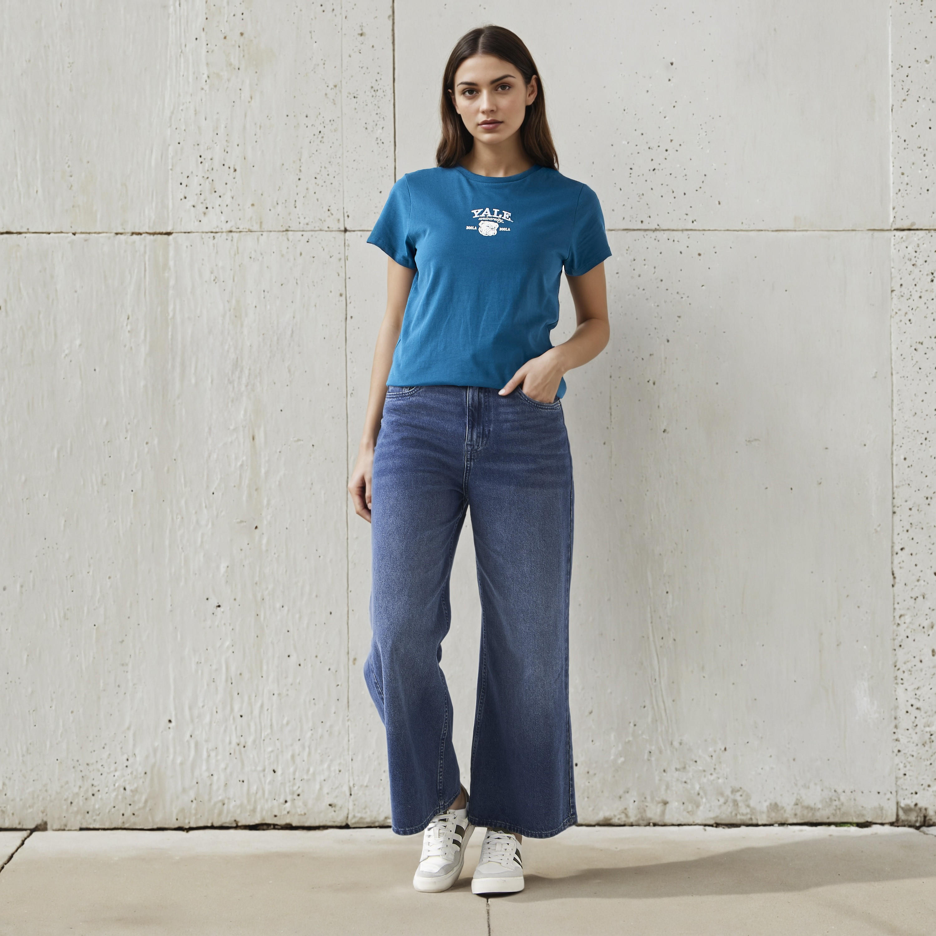 Yale University Cotton T-shirt-women-clothing-tshirts-image-2