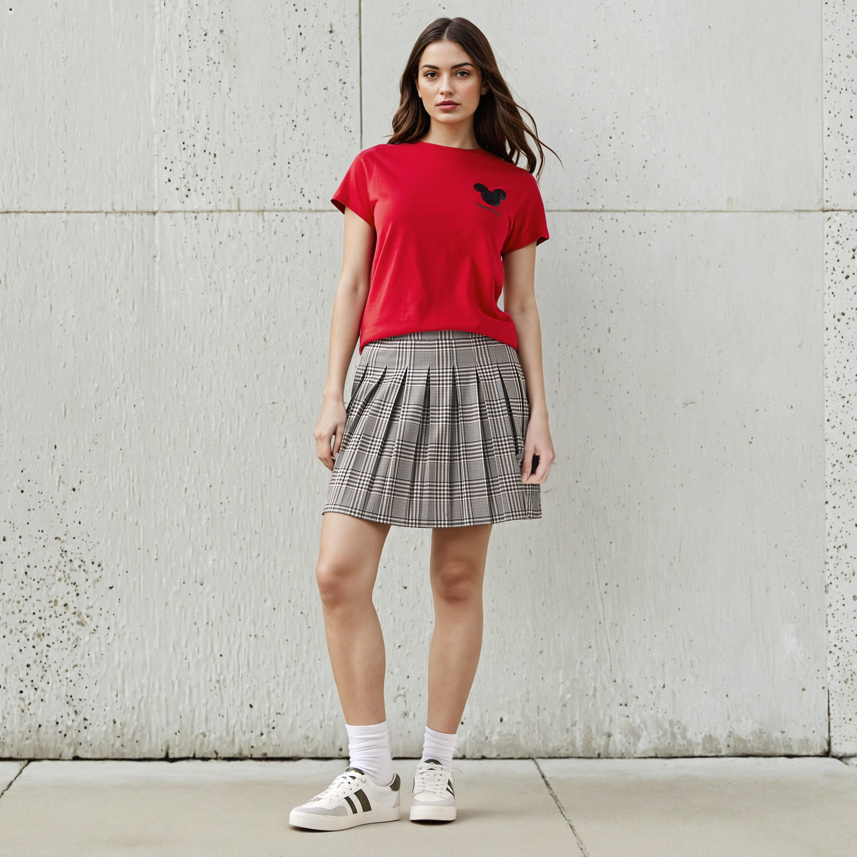 تي شيرت قطن بطبعة ميكي ماوس-women-clothing-tshirts-image-2