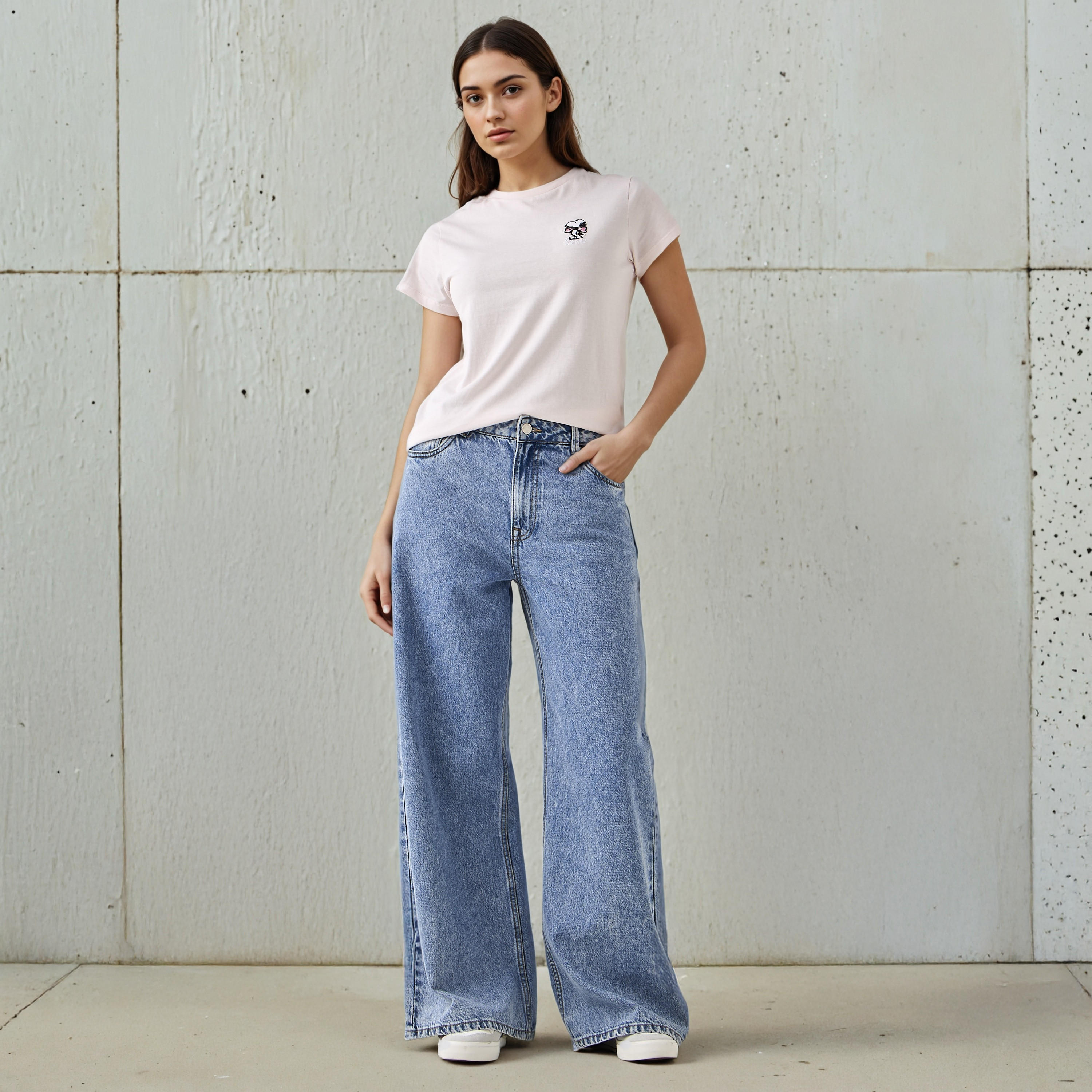 Snoopy Cotton T-shirt-women-clothing-tshirts-image-2