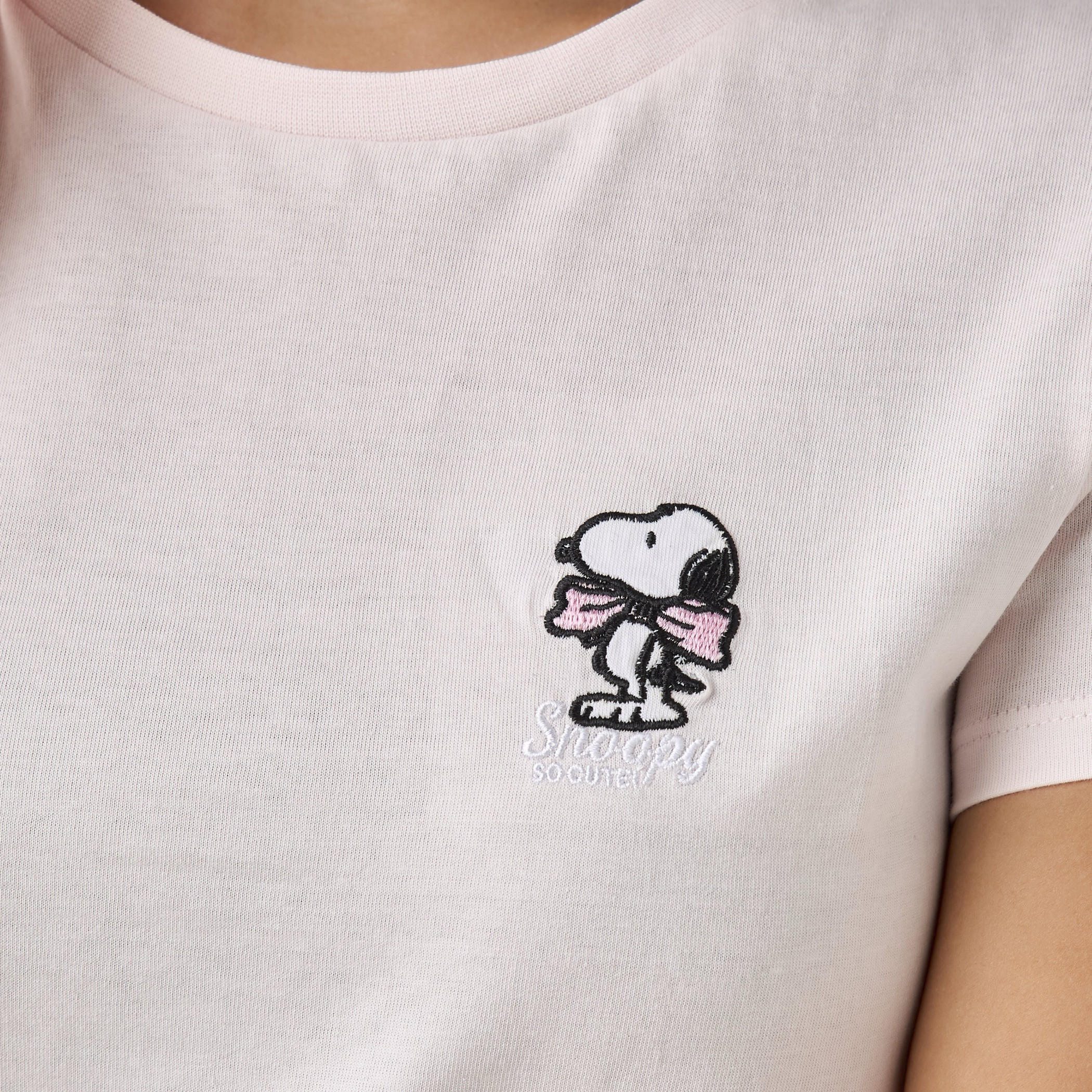 Snoopy Cotton T-shirt-women-clothing-tshirts-image-4