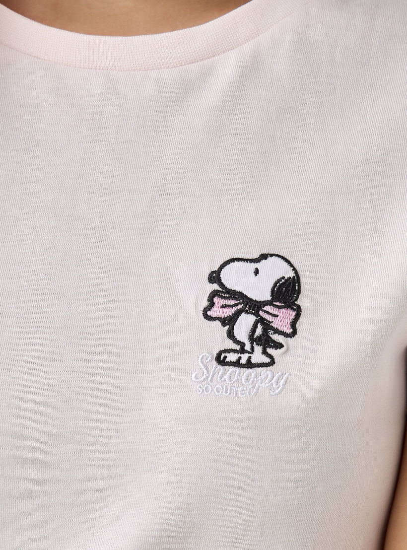 Snoopy Cotton T-shirt-women-clothing-tshirts-image-4