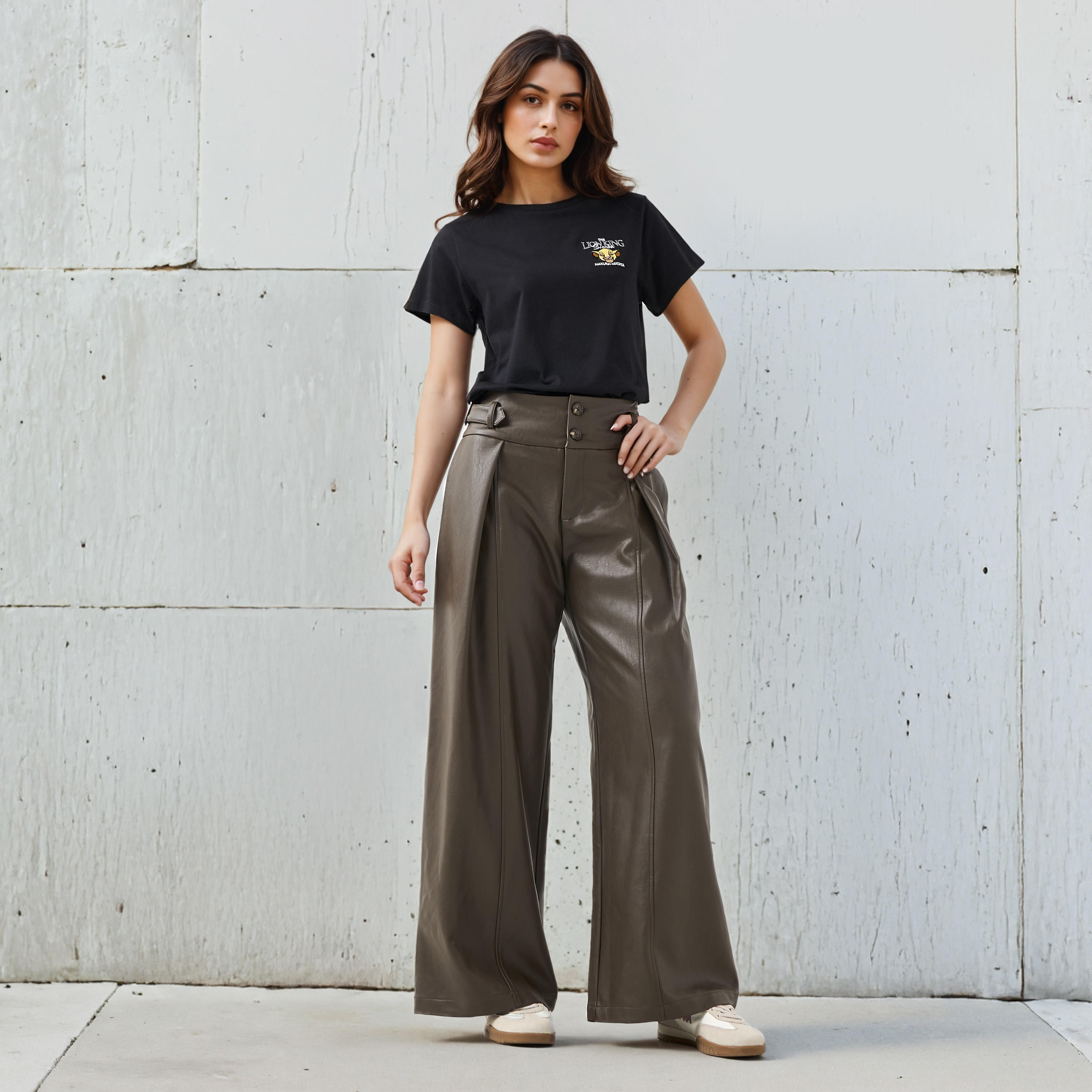 تيشيرت قطني بطبعة الأسد الملك سيمبا-women-clothing-tshirts-image-2