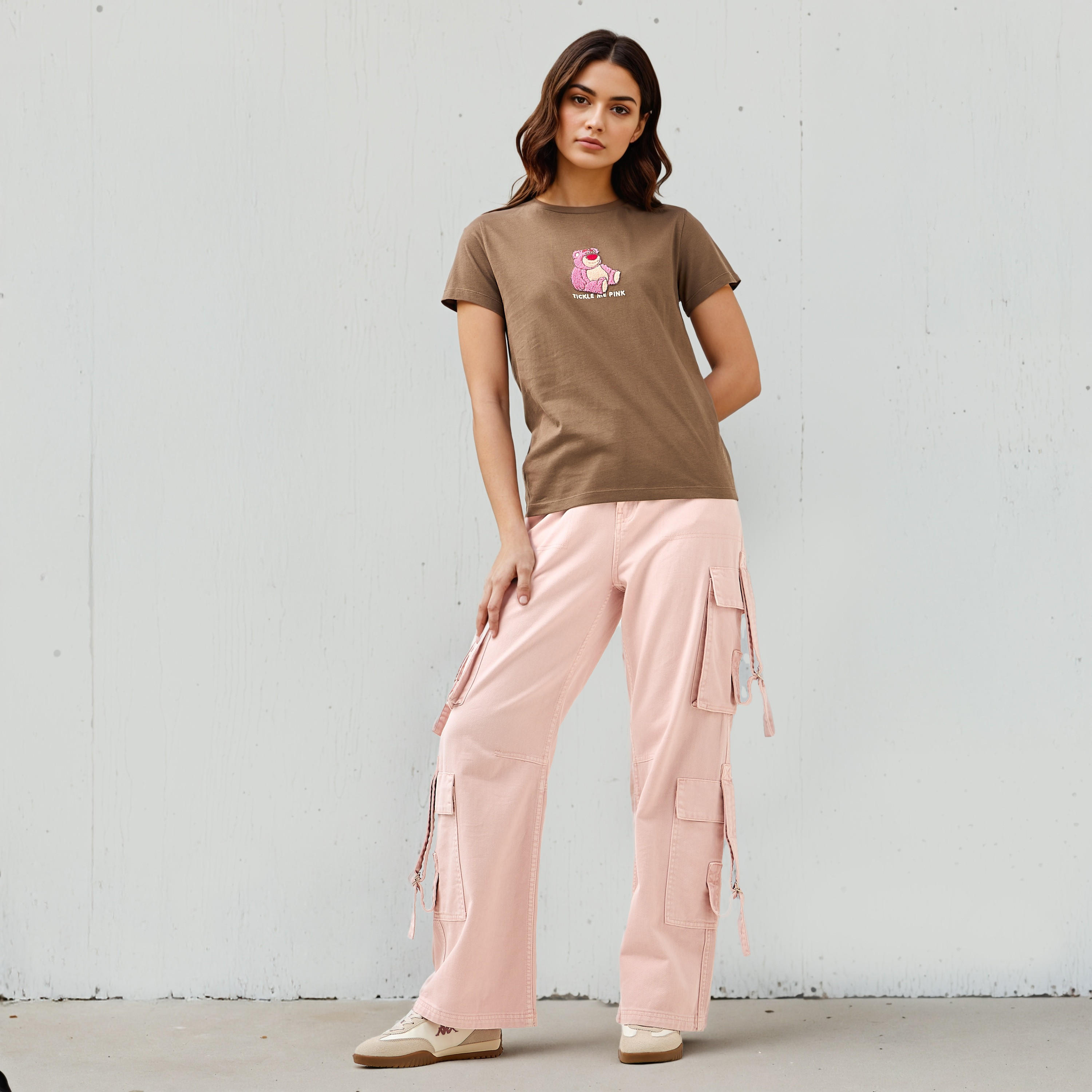 Lots-o'-Huggin' Bear Embroidered Crew Neck T-shirt-women-clothing-tshirts-image-2
