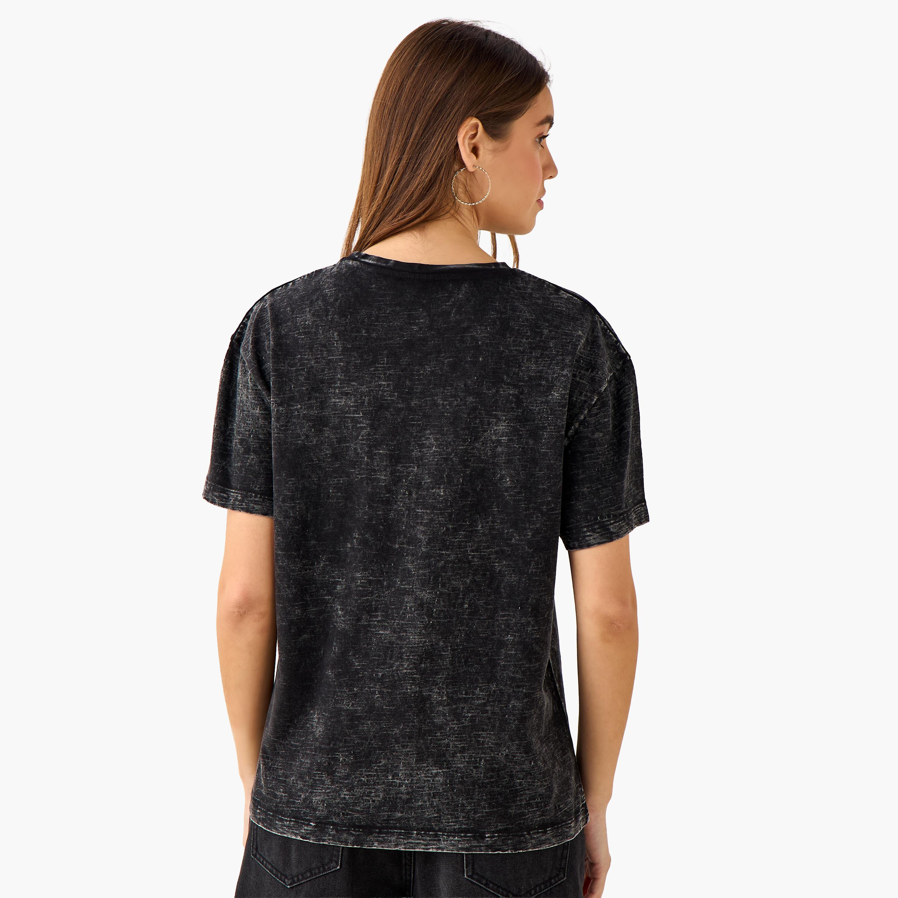 Garfield Relaxed Fit Cotton Washed T-shirt-women-clothing-tshirts-image-4