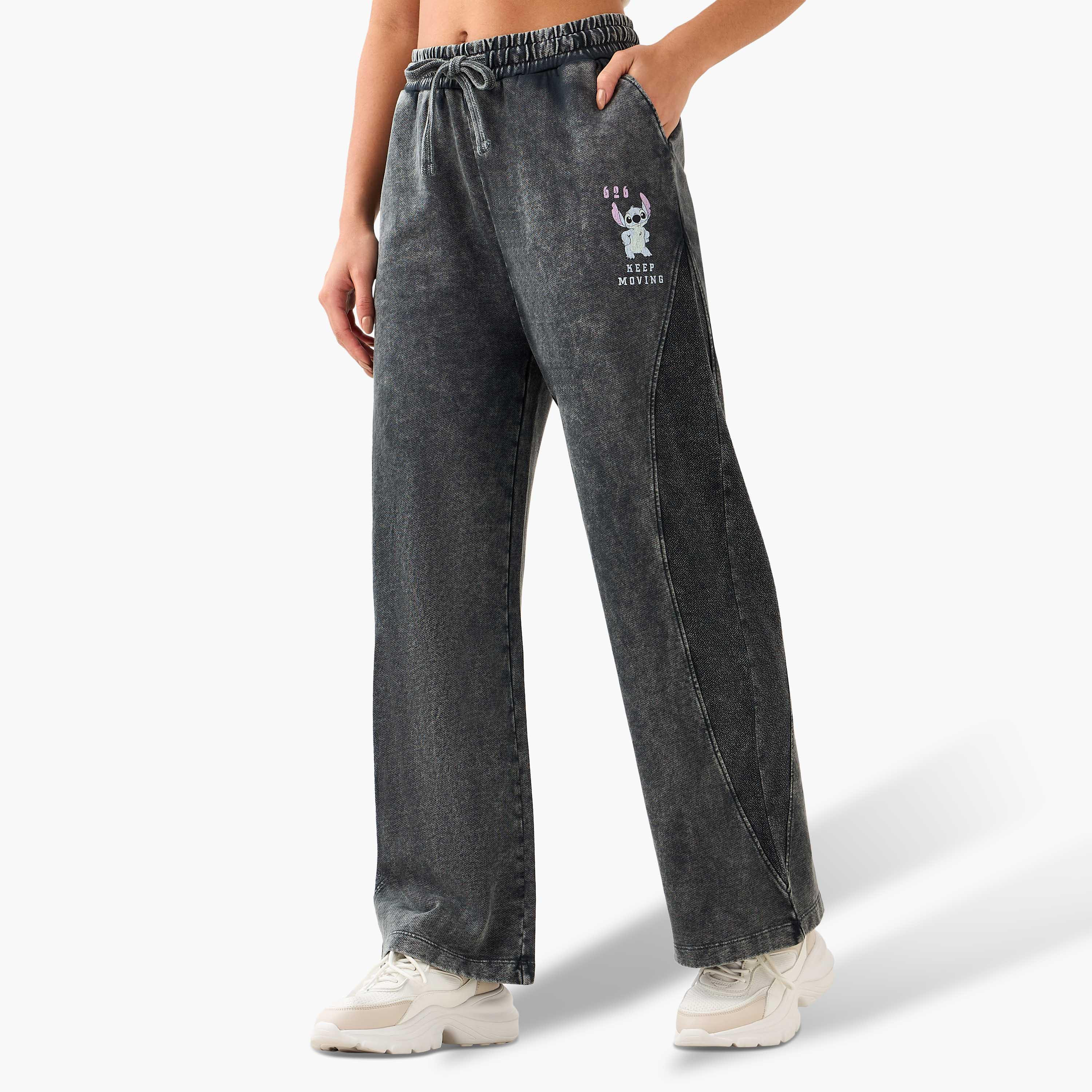 Lilo and Stitch Wide Leg Mid-Rise Jeans-women-clothing-coordsets-image-4