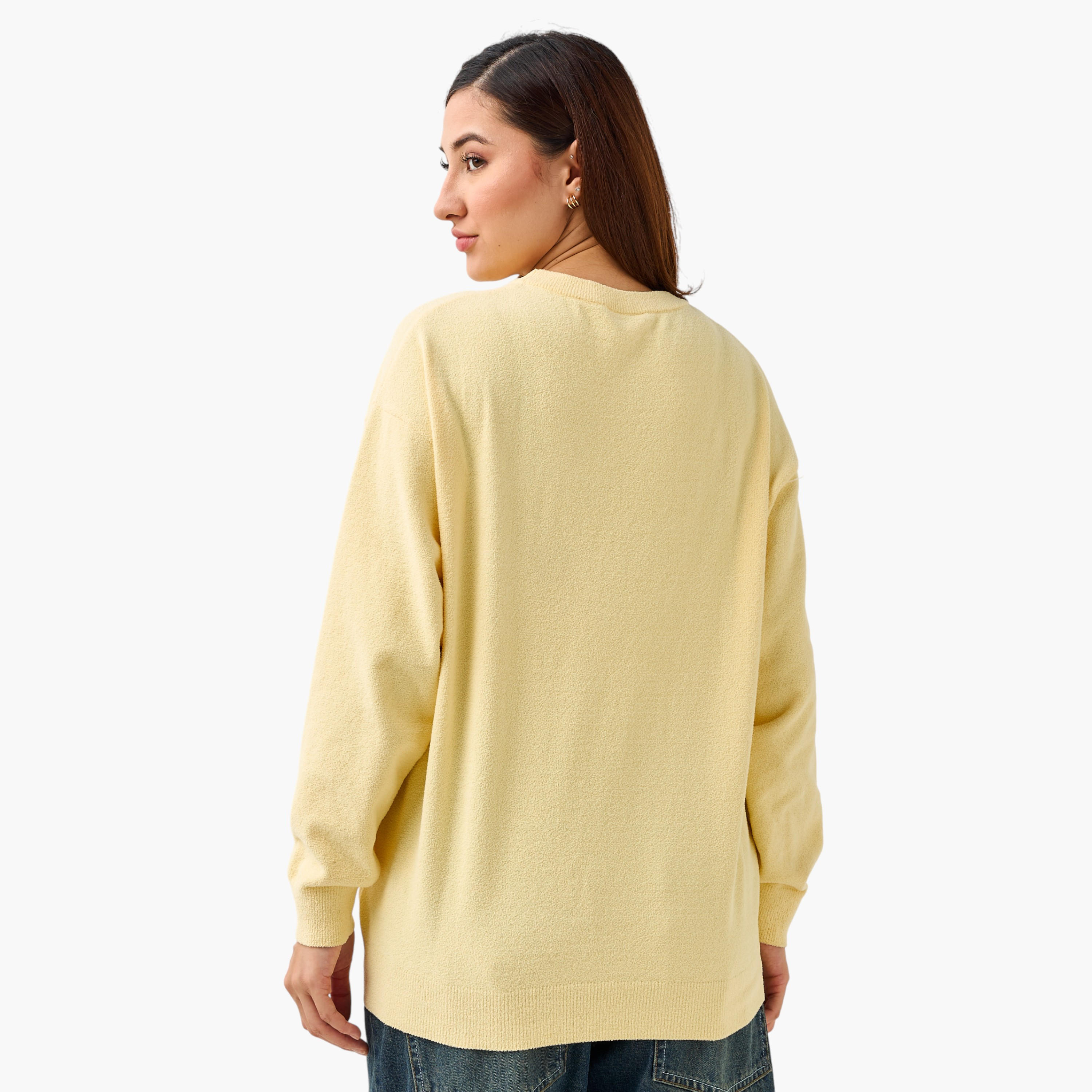 Garfield Crew Neck Sweater-women-clothing-coordsets-image-3