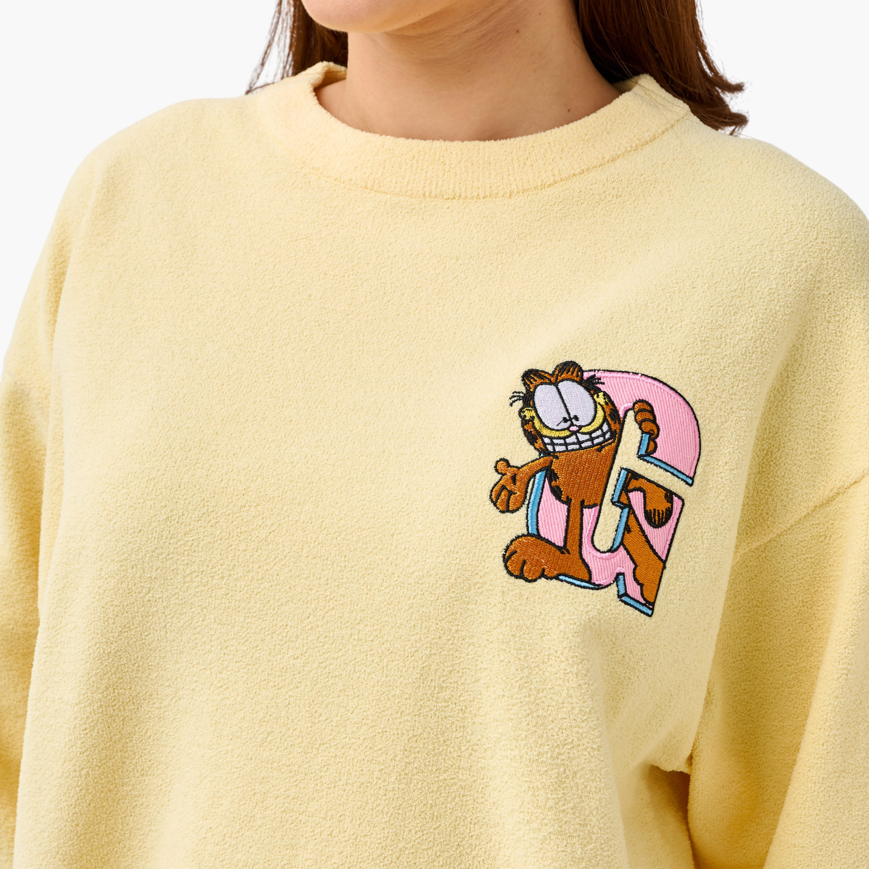 Garfield Crew Neck Sweater-women-clothing-coordsets-image-4