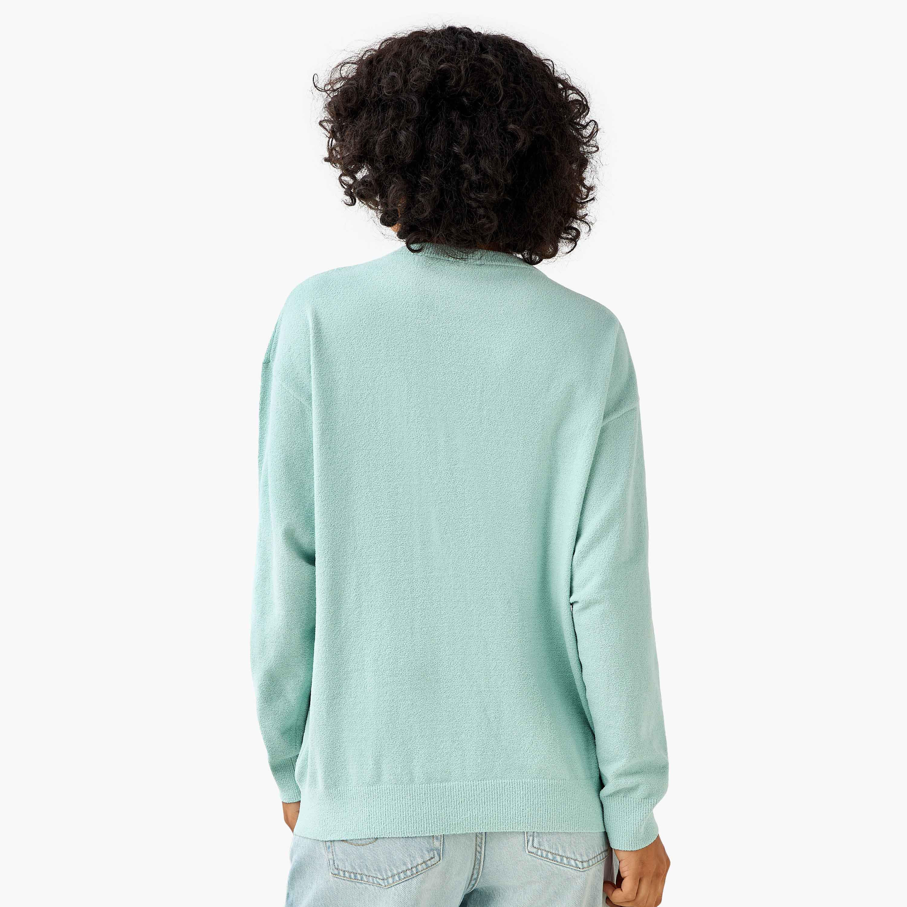 كنزة بياقة ضيقة وتزيينات ميكي ماوس-women-clothing-coordsets-image-3