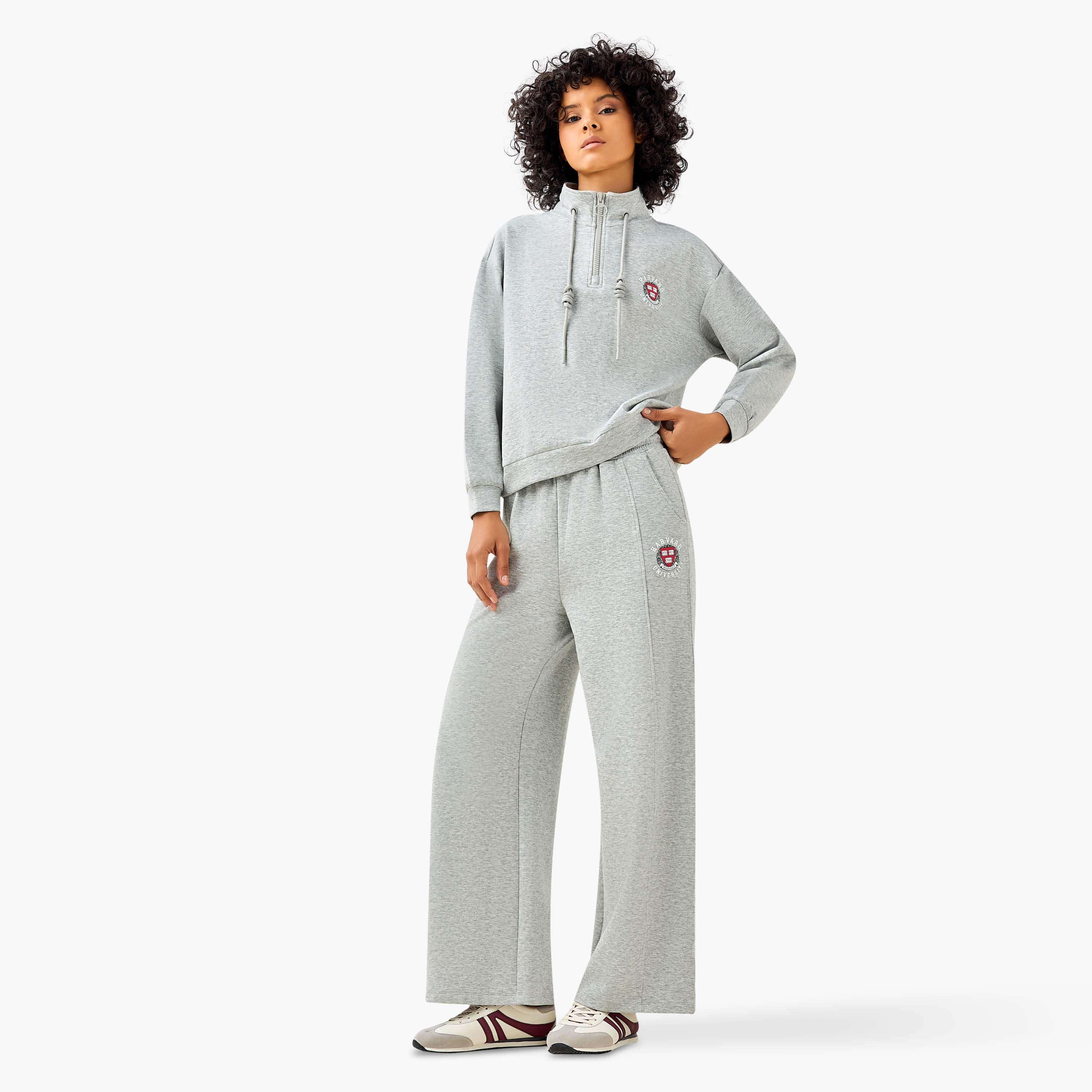 سويت شيرت جامعة هارفارد برقبة عالية-women-clothing-coordsets-image-4