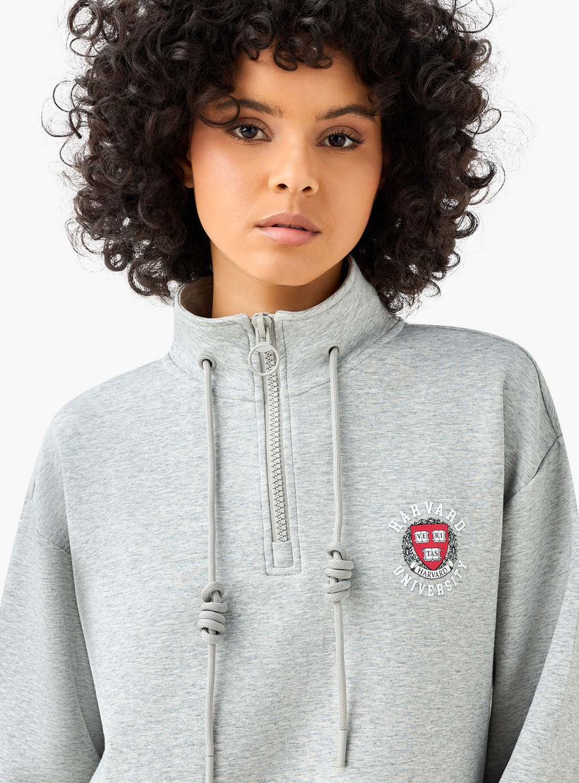 سويت شيرت جامعة هارفارد برقبة عالية-women-clothing-coordsets-image-1