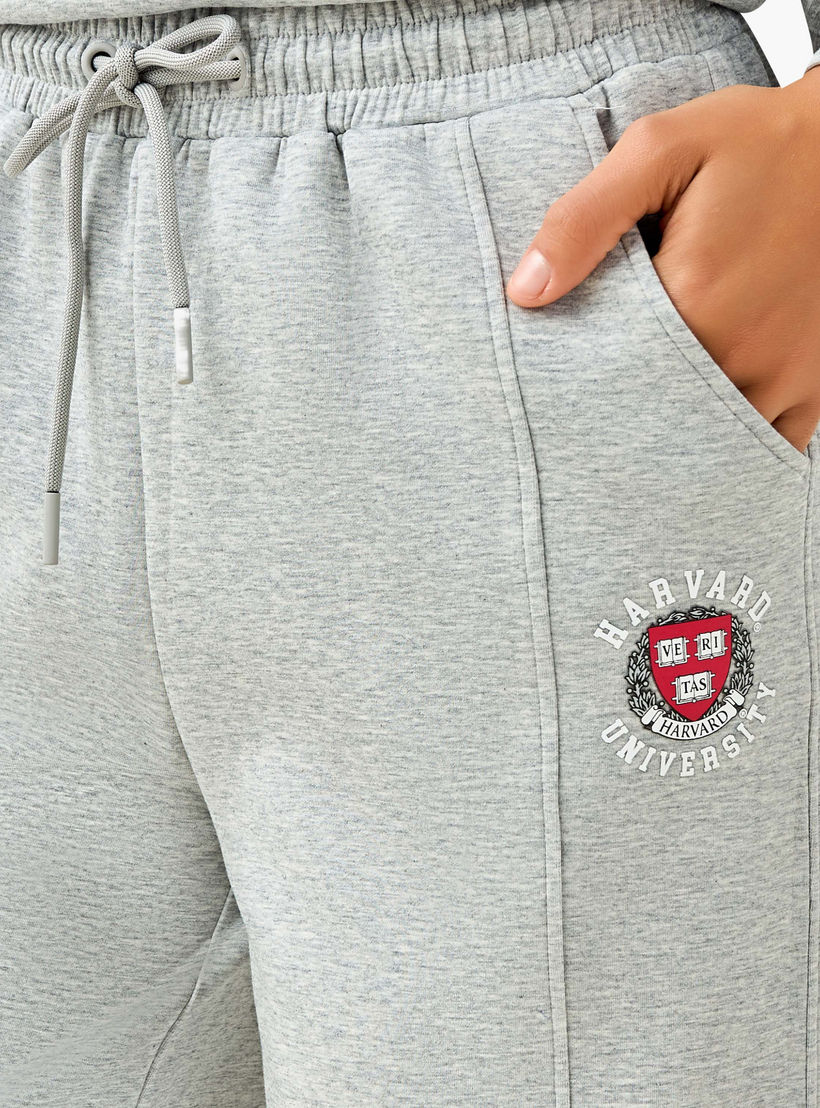 Harvard University Relaxed Fit Comfort Waist Cotton Track Pants-women-clothing-coordsets-image-5