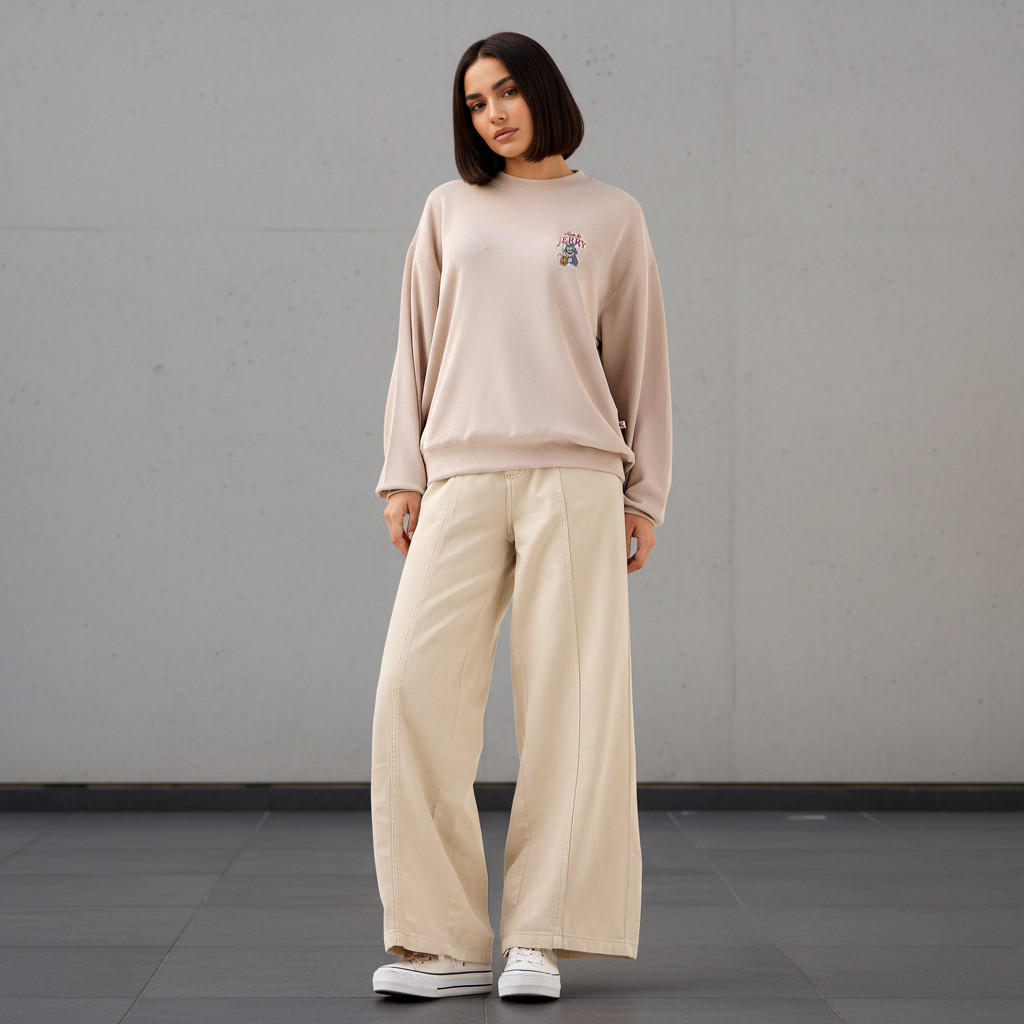 سويت شيرت أوفر سايز توم وجيري-women-clothing-coordsets-image-4