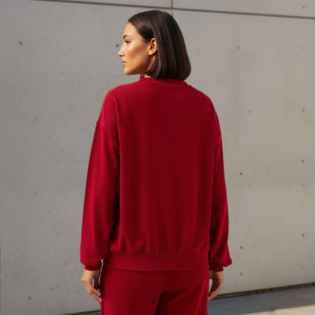 سويت شيرت أوفر سايز بطبعة ميكي ماوس-women-clothing-coordsets-image-3