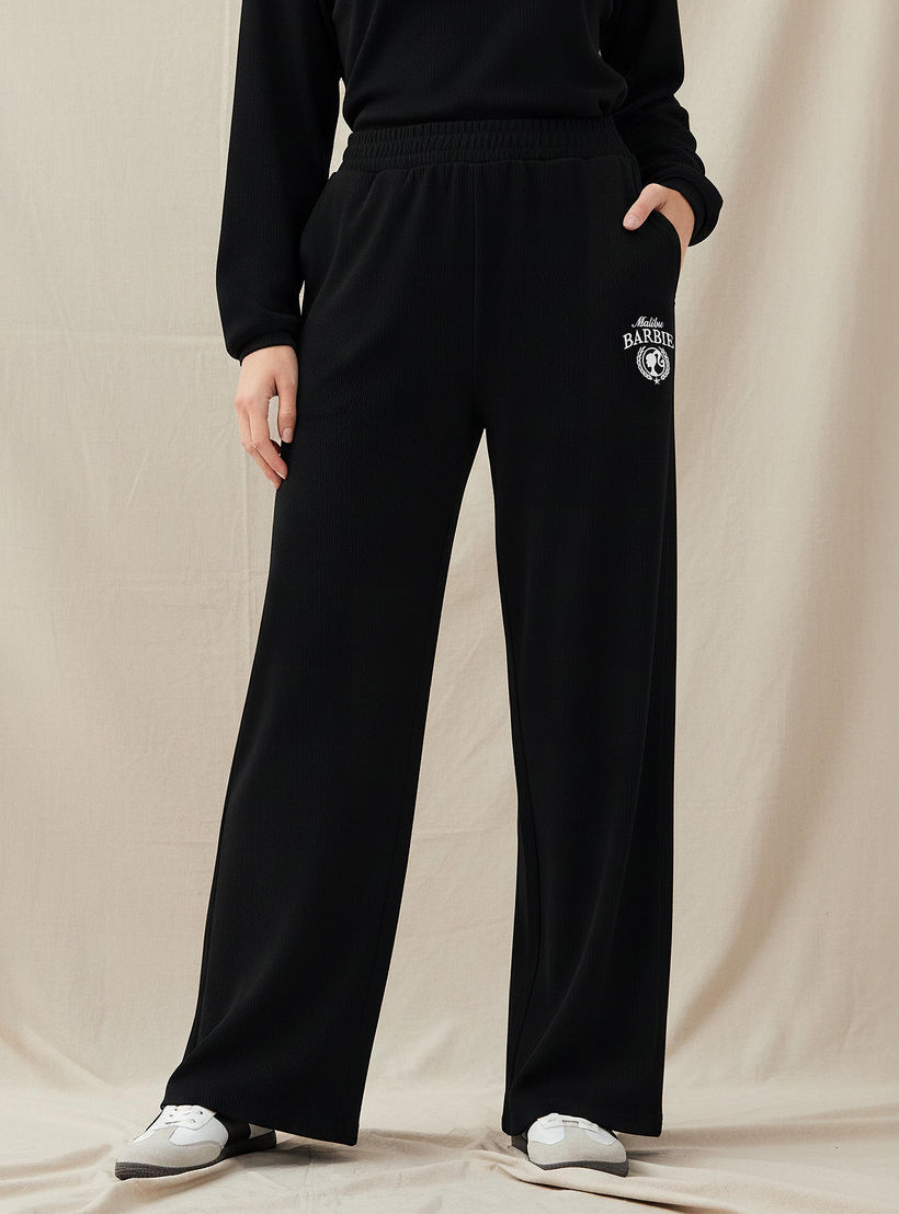 بنطلون رياضي باربي بخصر مريح-women-clothing-bottoms-joggers-image-1