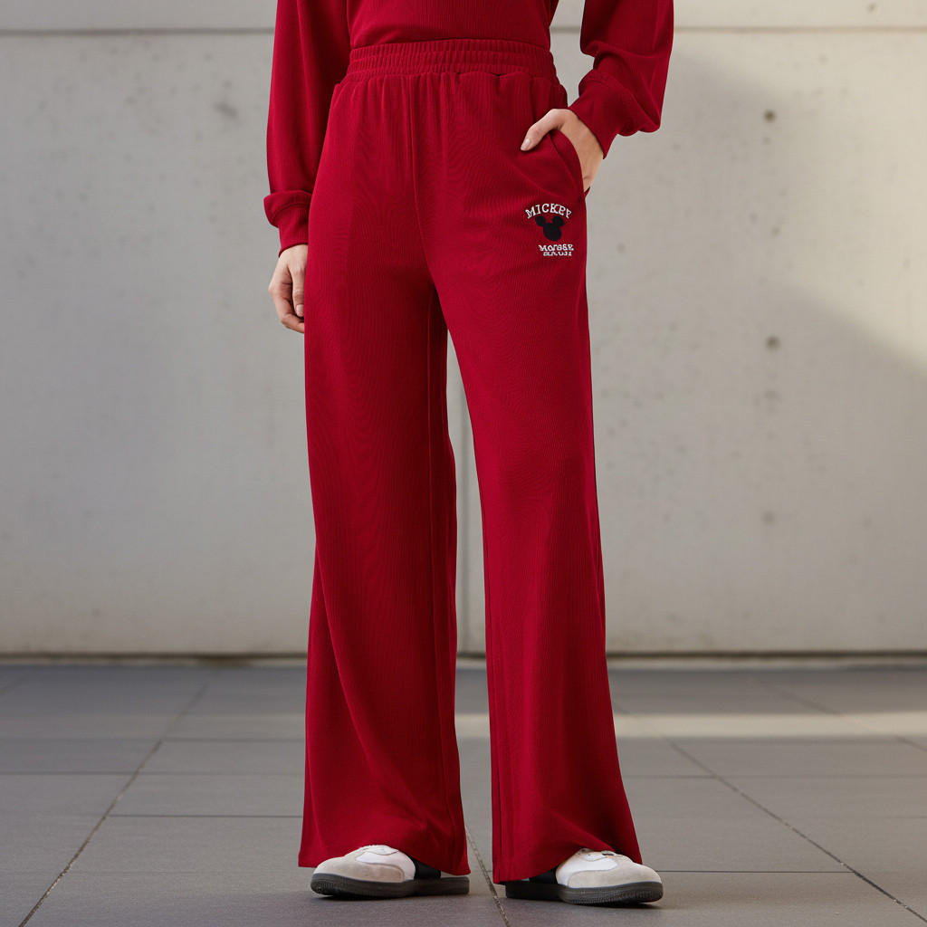 بنطلون رياضي بخصر مريح وجيوب-women-clothing-bottoms-joggers-image-1